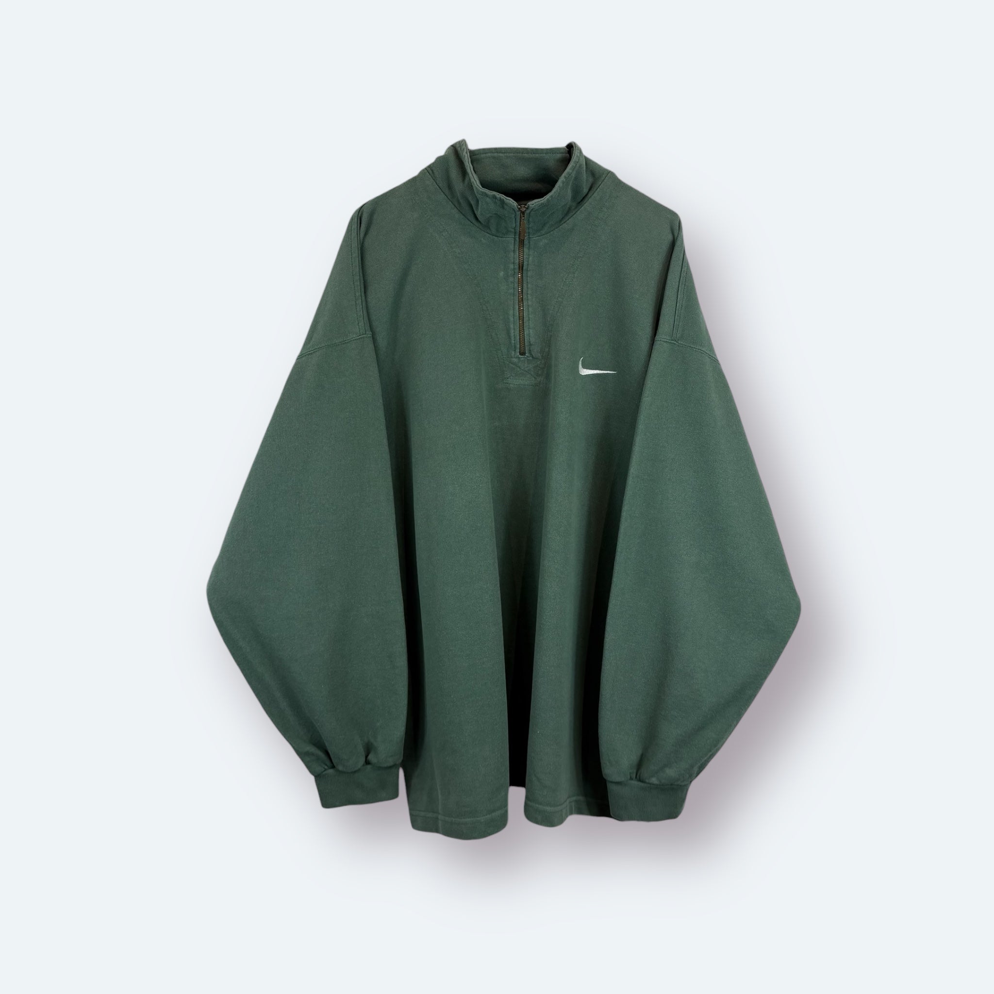 Nike 90s Vintage Half Zip Sweater Grün XL - Vinverse