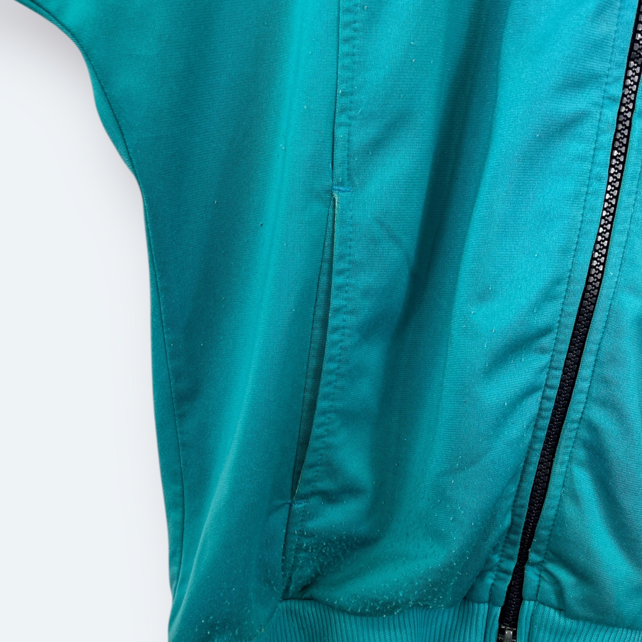 Adidas 80er Vintage Trainingsjacke Türkis M - Vinverse