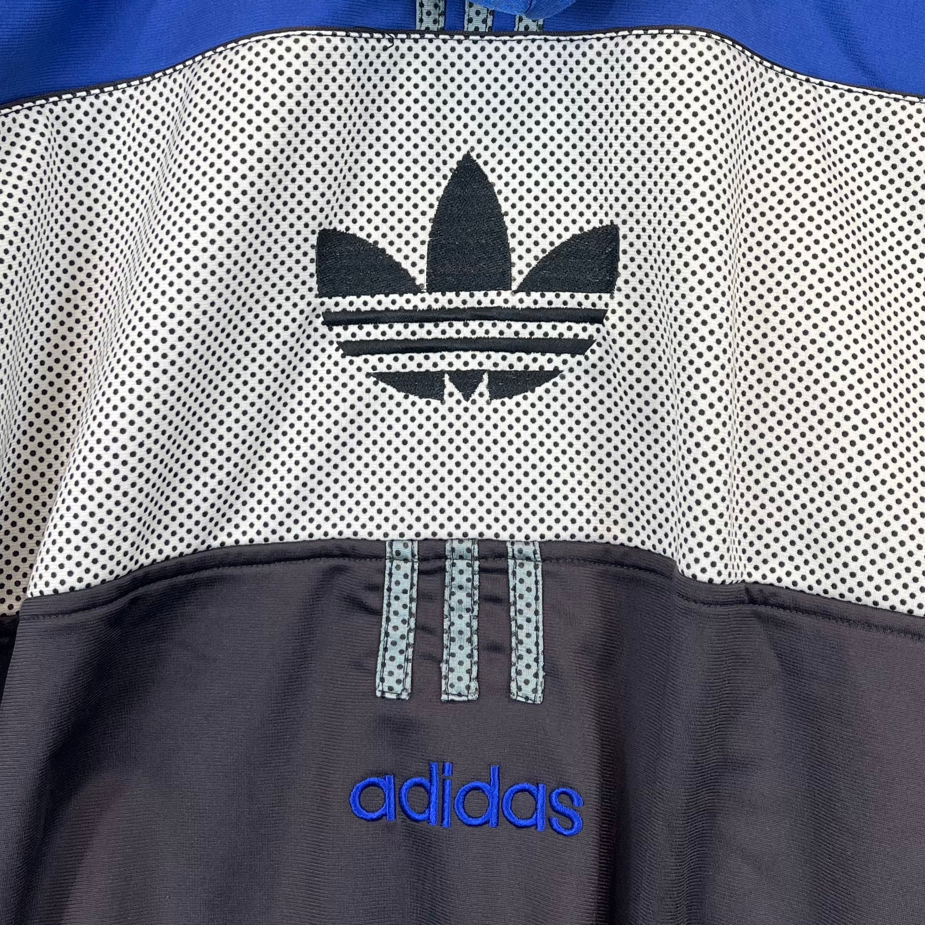 Adidas 80er Vintage Trainingsjacke Blau M - Vinverse