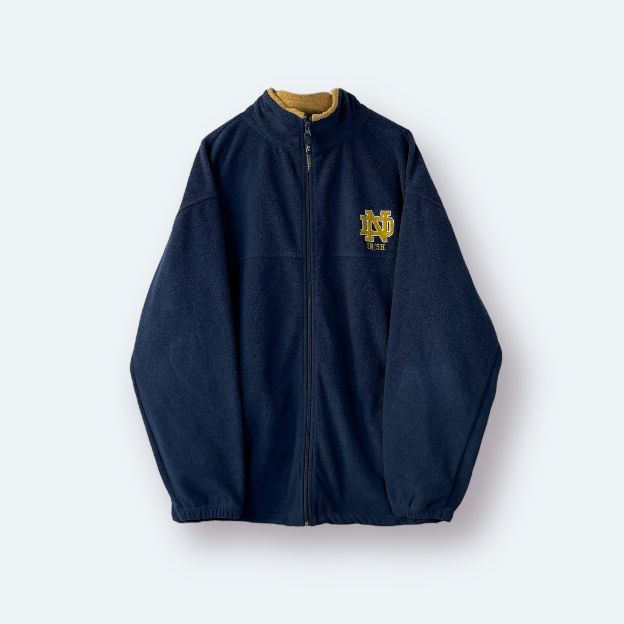Russel Athletic Football Fleece Jacke Notre Dame Irish bestickt Marikeblau XL - Vinverse