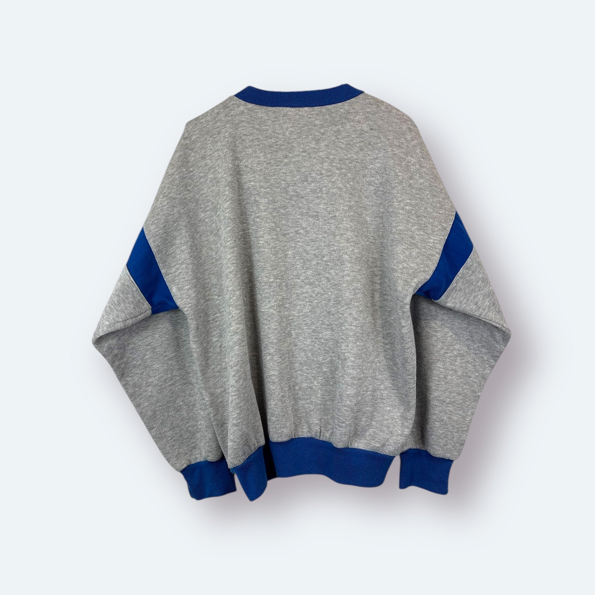 Adidas Vintage Sweater 80s Grau Blau M - Vinverse