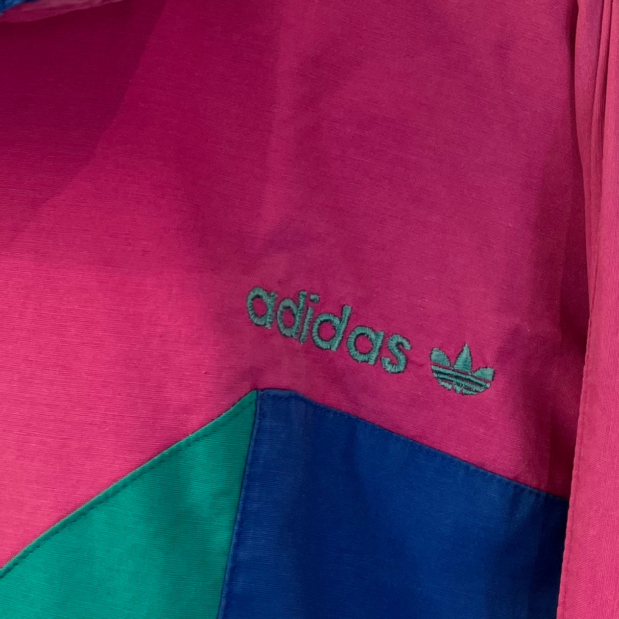Adidas 80er Vintage Trainingsjacke bestickt M - Vinverse