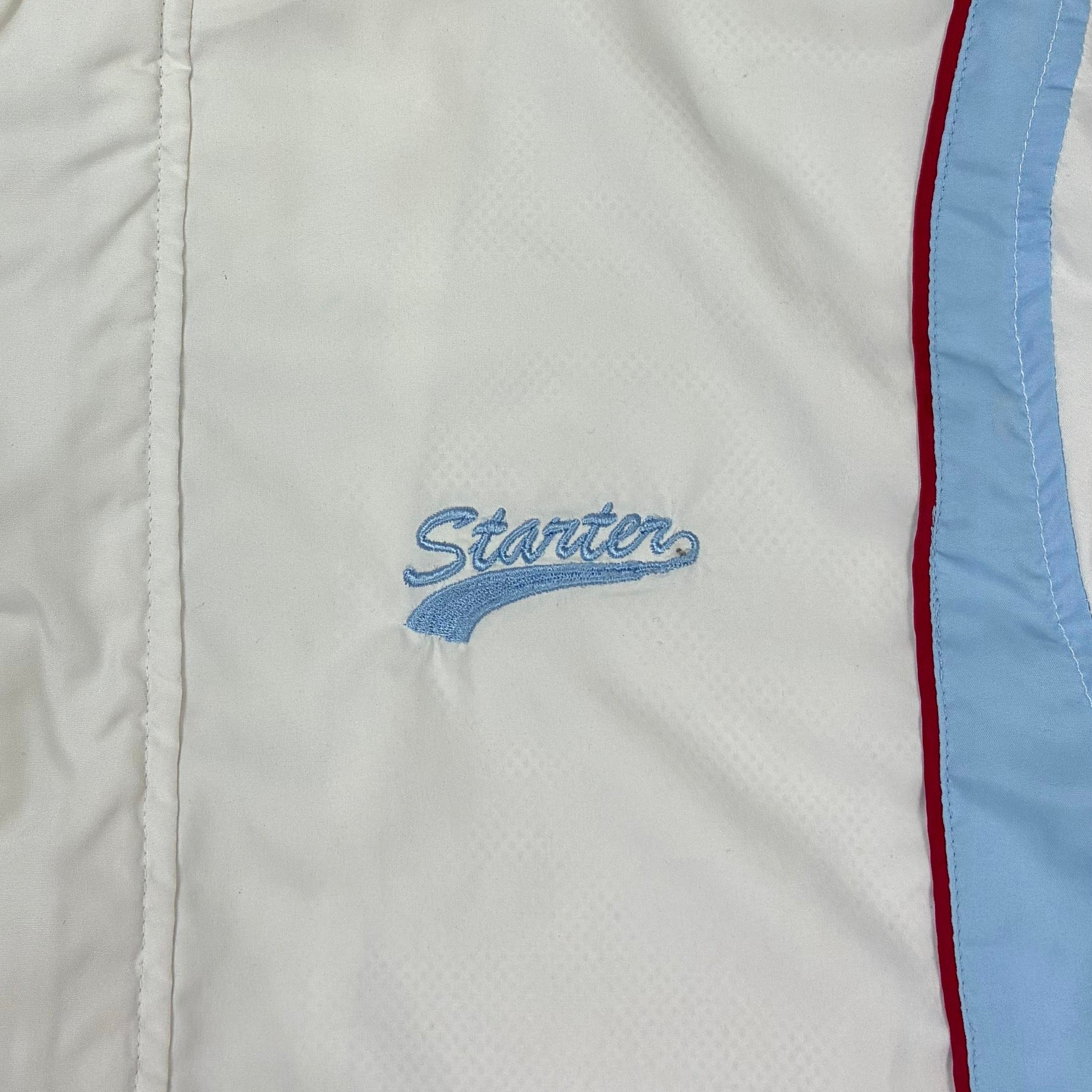 Starter 2000er Trainingsjacke bestickt Weiß S - Vinverse