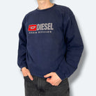 Diesel Vintage Sweater Big Logo Marineblau XL - Vinverse