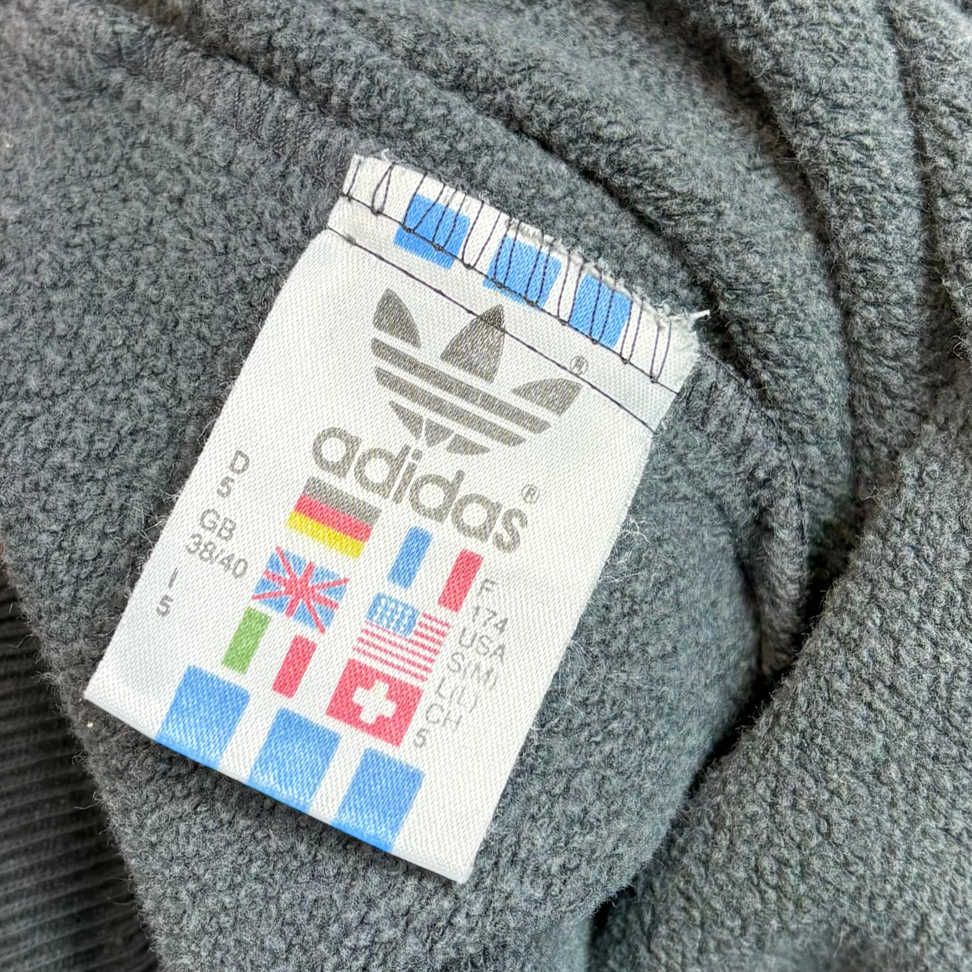 Adidas 80s Vintage Sweater Print Schwarz S - Vinverse