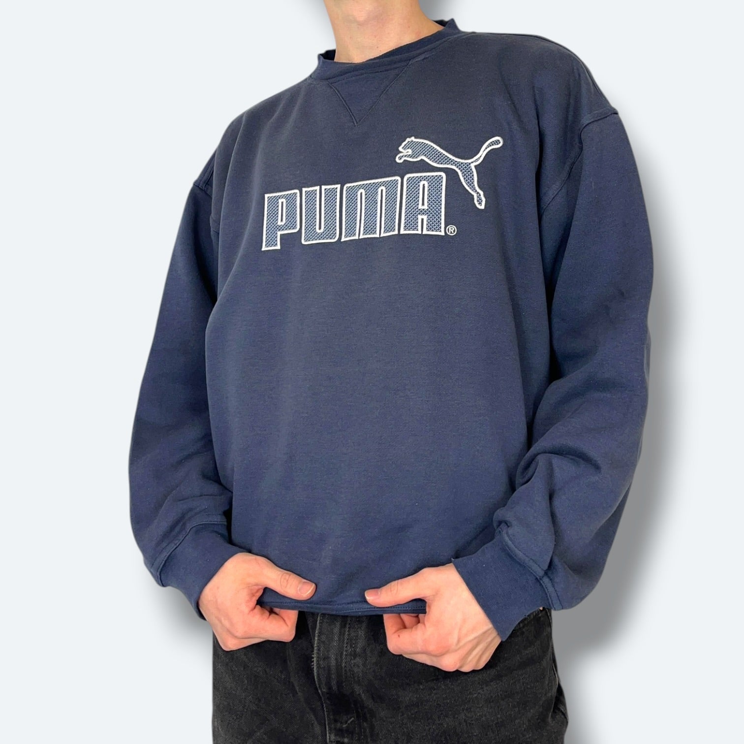 Puma Vintage Sweater 90s Marineblau L - Vinverse