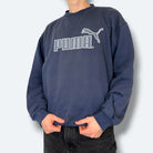 Puma Vintage Sweater 90s Marineblau L - Vinverse