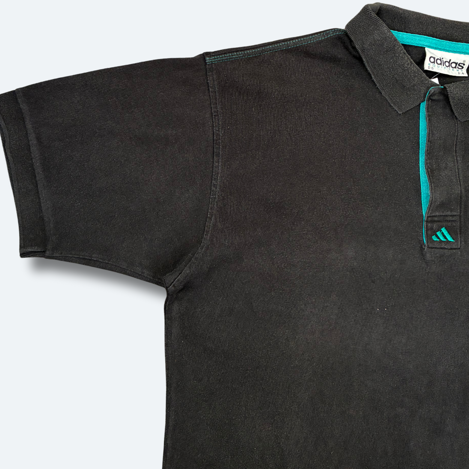 Adidas Equipment 90er Vintage Polo Shirt Schwarz M - Vinverse