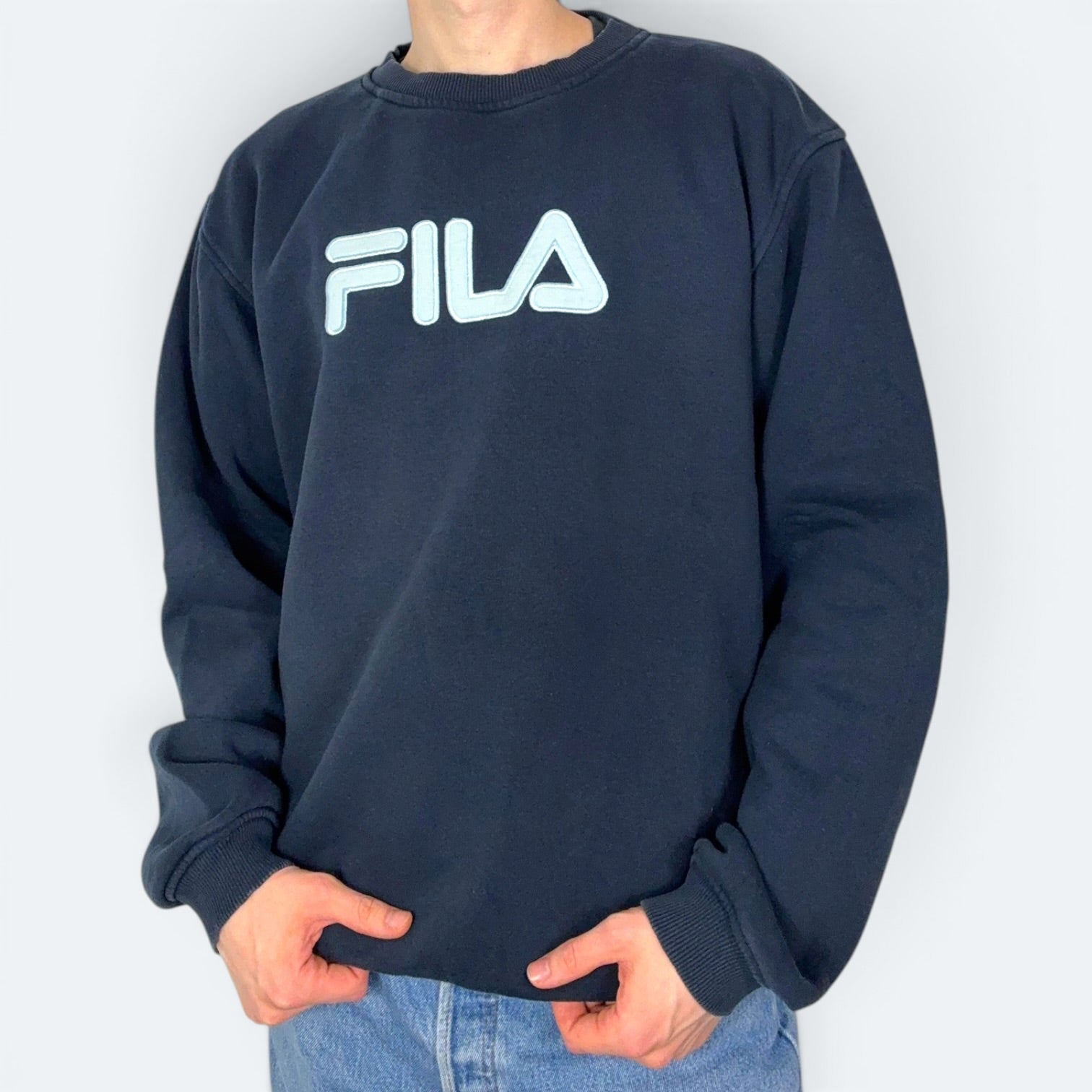 Fila Retro Sweater Big Logo Marineblau XXL (FLEXK??) - Vinverse
