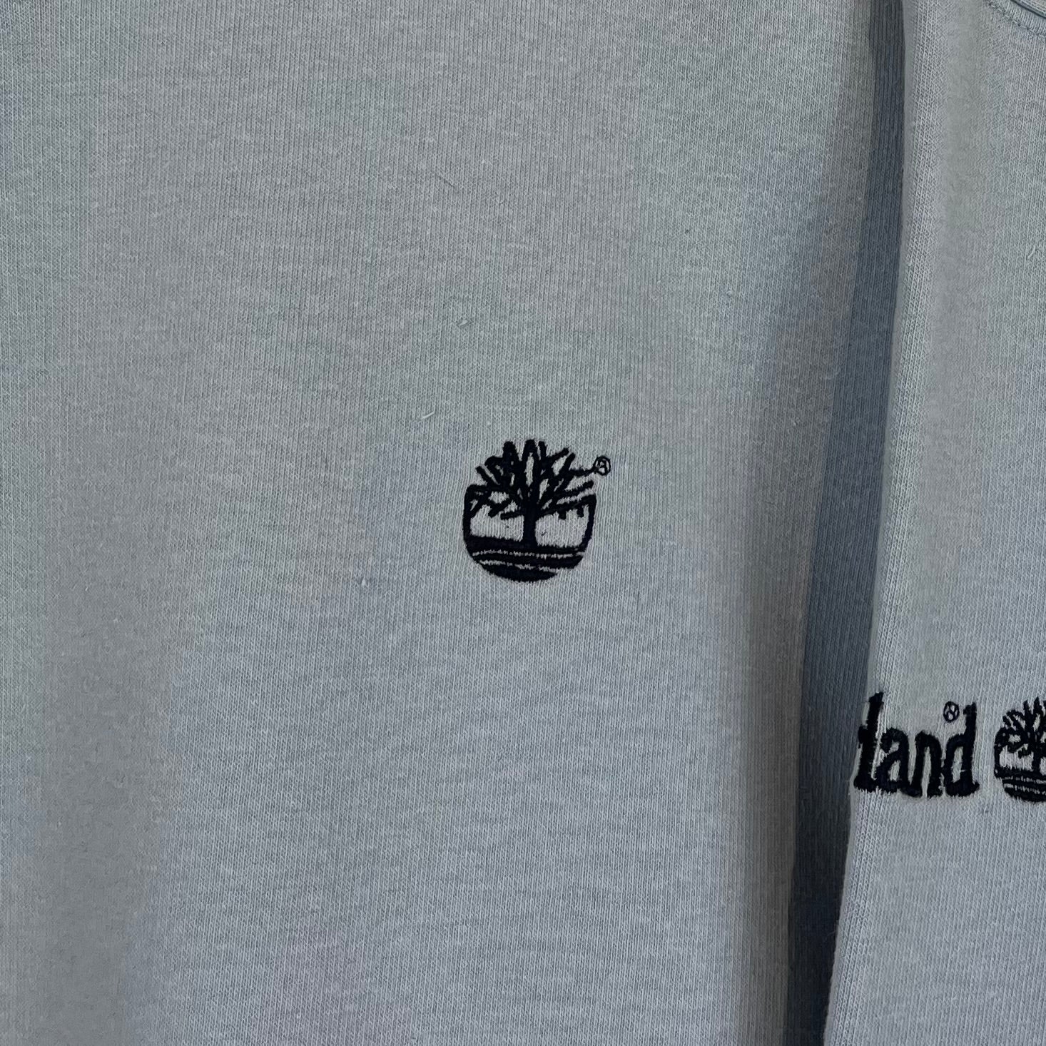 Timberland Vintage Sweater bestickt Hellblau M - Vinverse