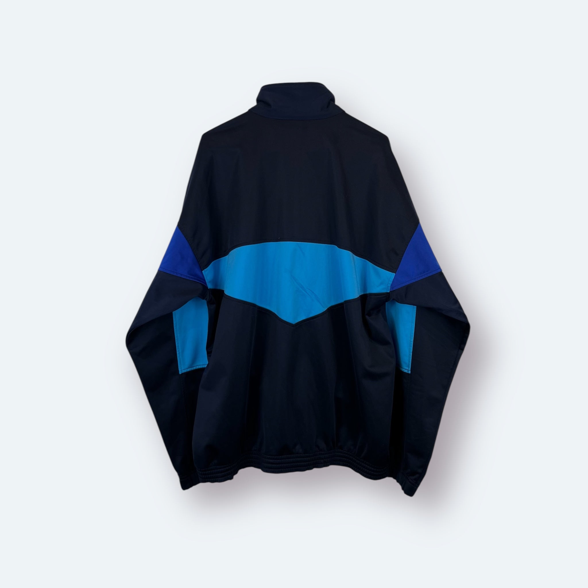 Sergio Tacchini 90s Vintage Trainingsjacke Weiß Blau M - Vinverse
