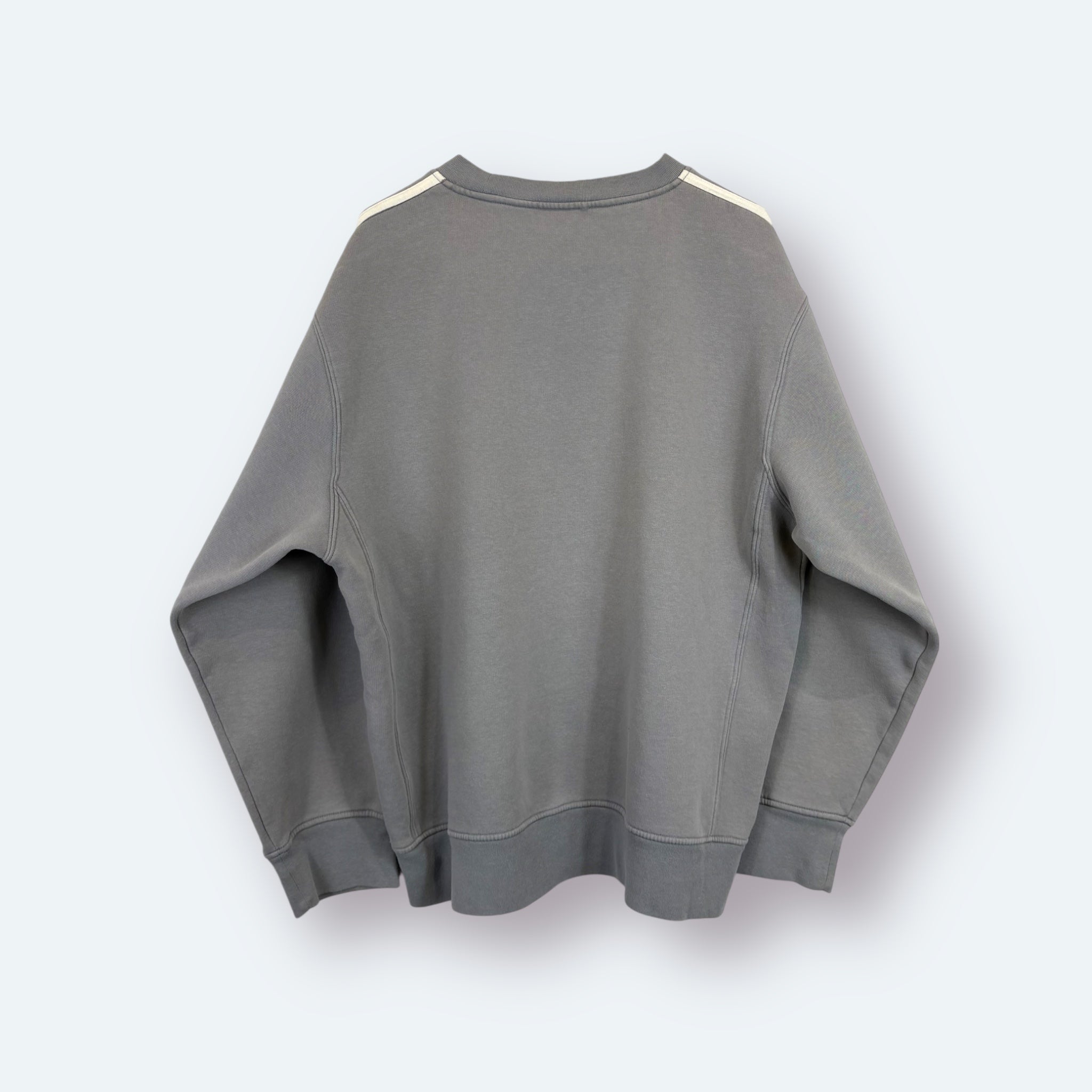 Adidas 2002 Y2K Big Logo Sweater Grau L - Vinverse