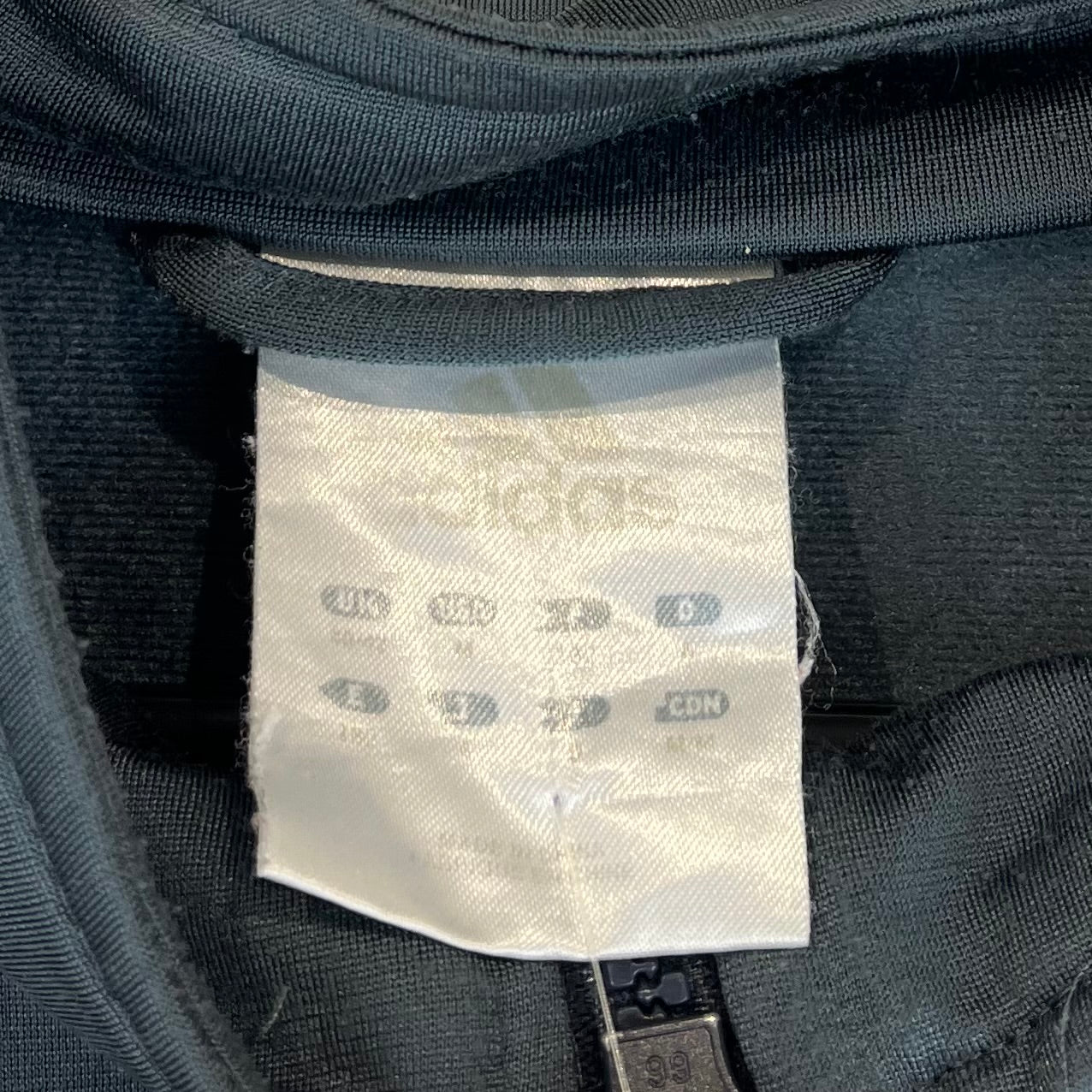 Adidas 2000er Trainingsjacke mit Rückenstick Grau M - Vinverse