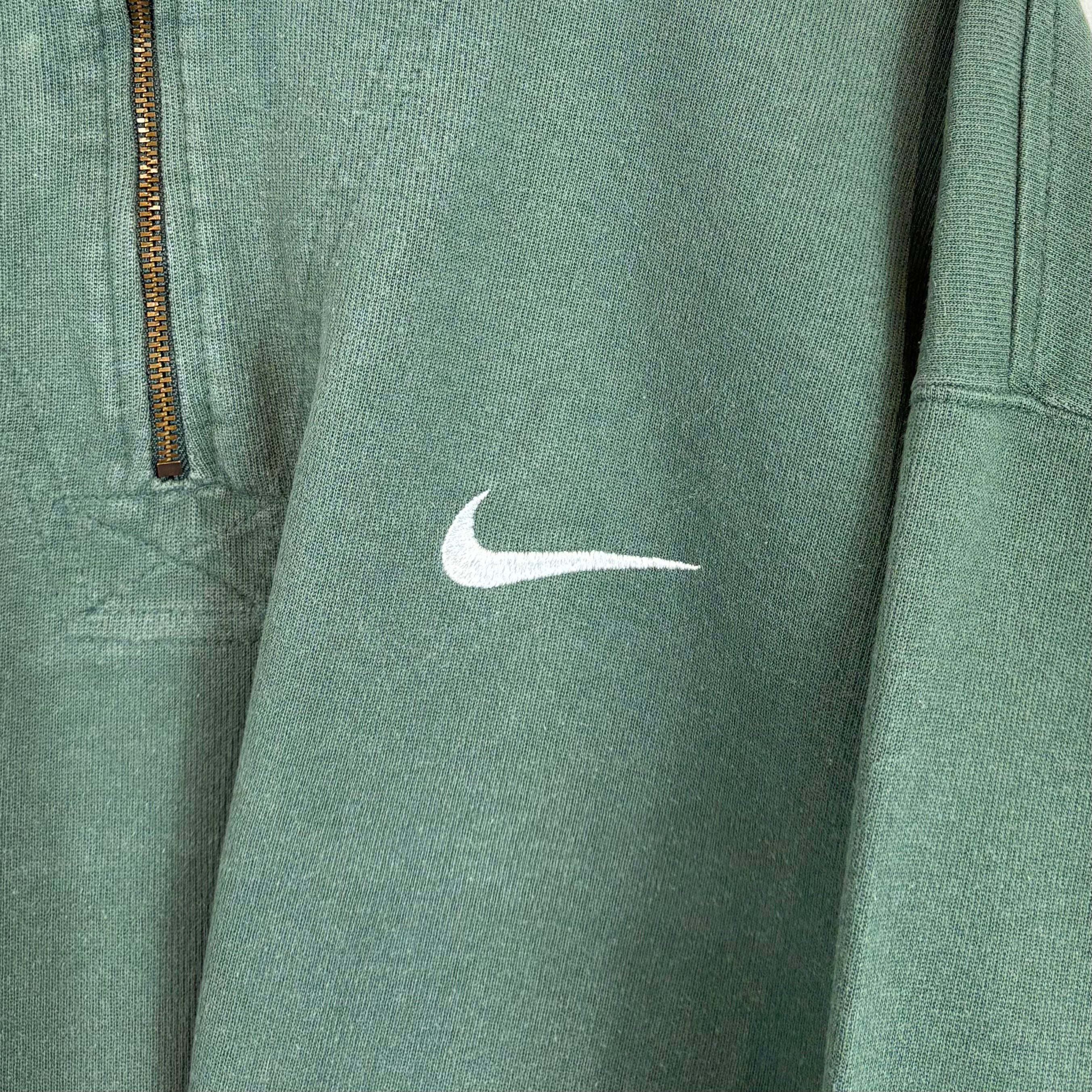 Nike 90s Vintage Half Zip Sweater Grün XL - Vinverse