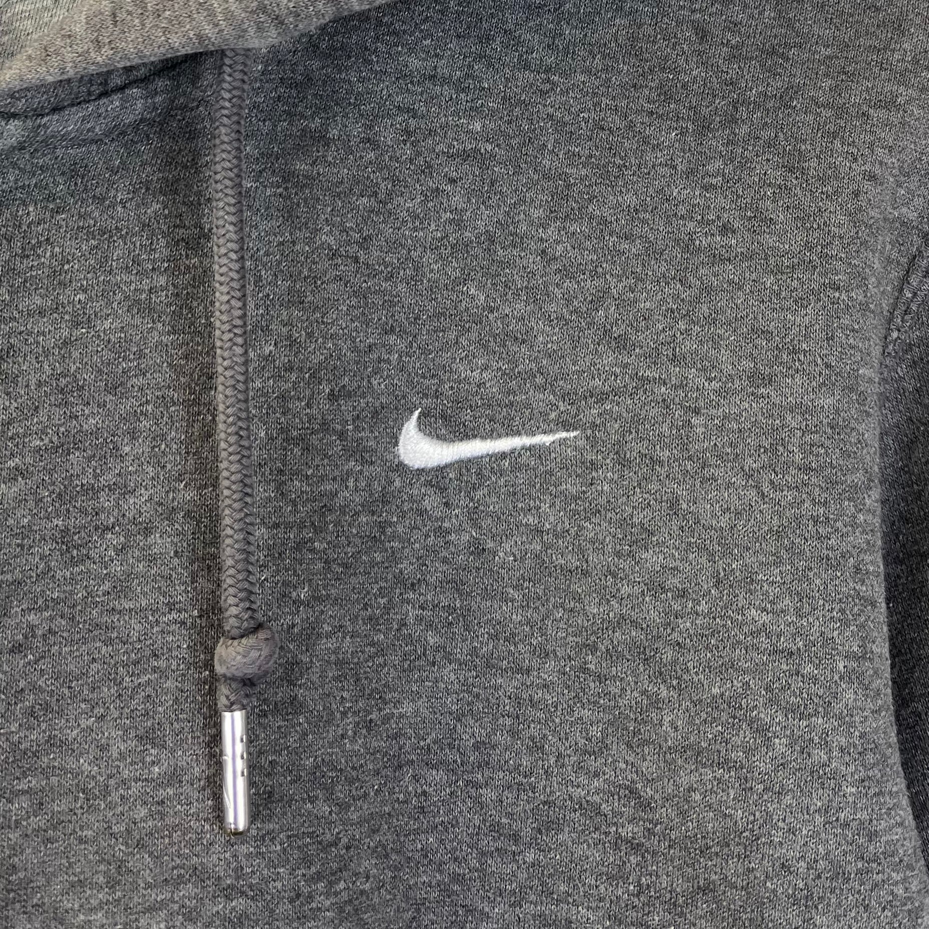 Nike Zip Hoodie bestickt Grau M - Vinverse