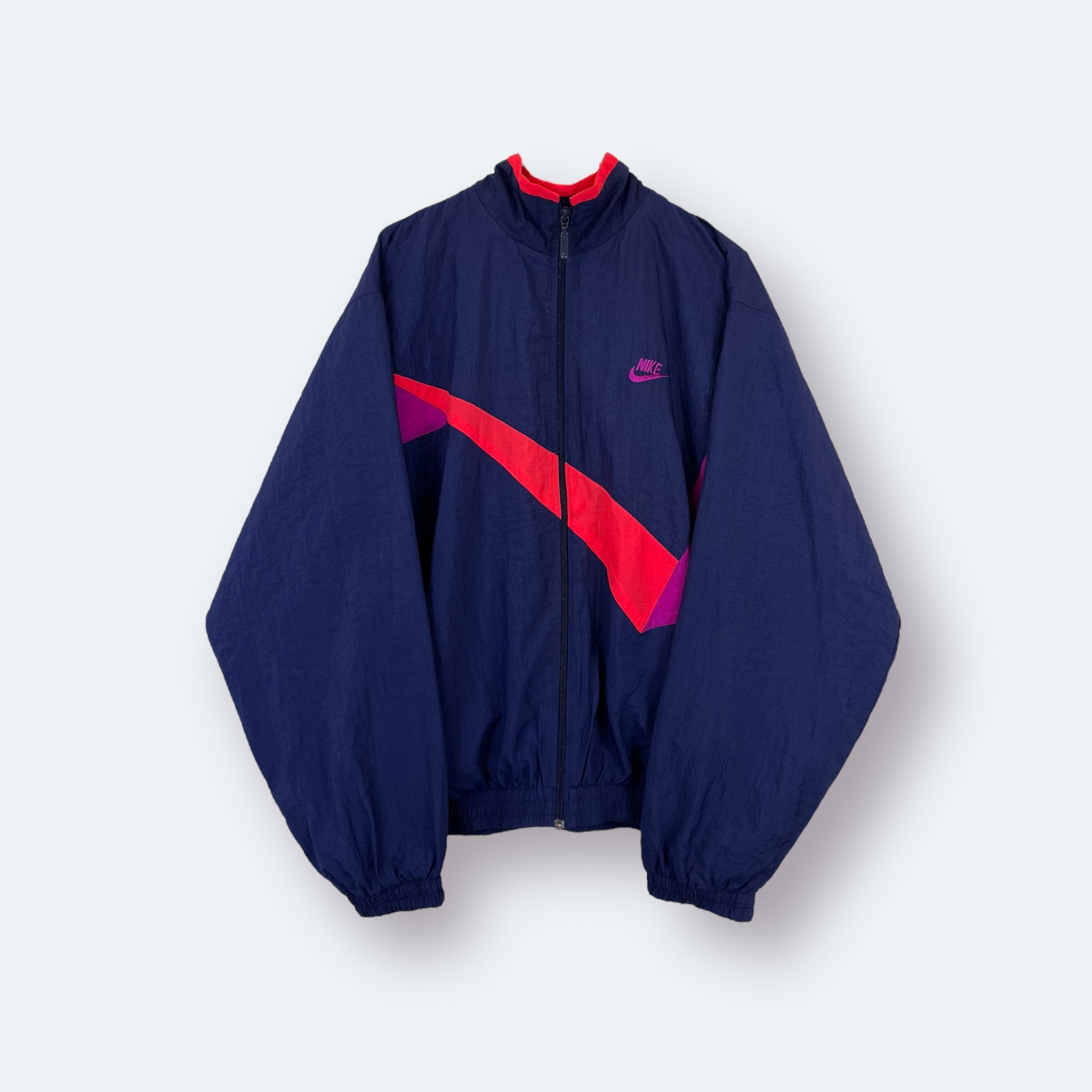 Nike 90s Vintage Trainingsjacke Lila M - Vinverse