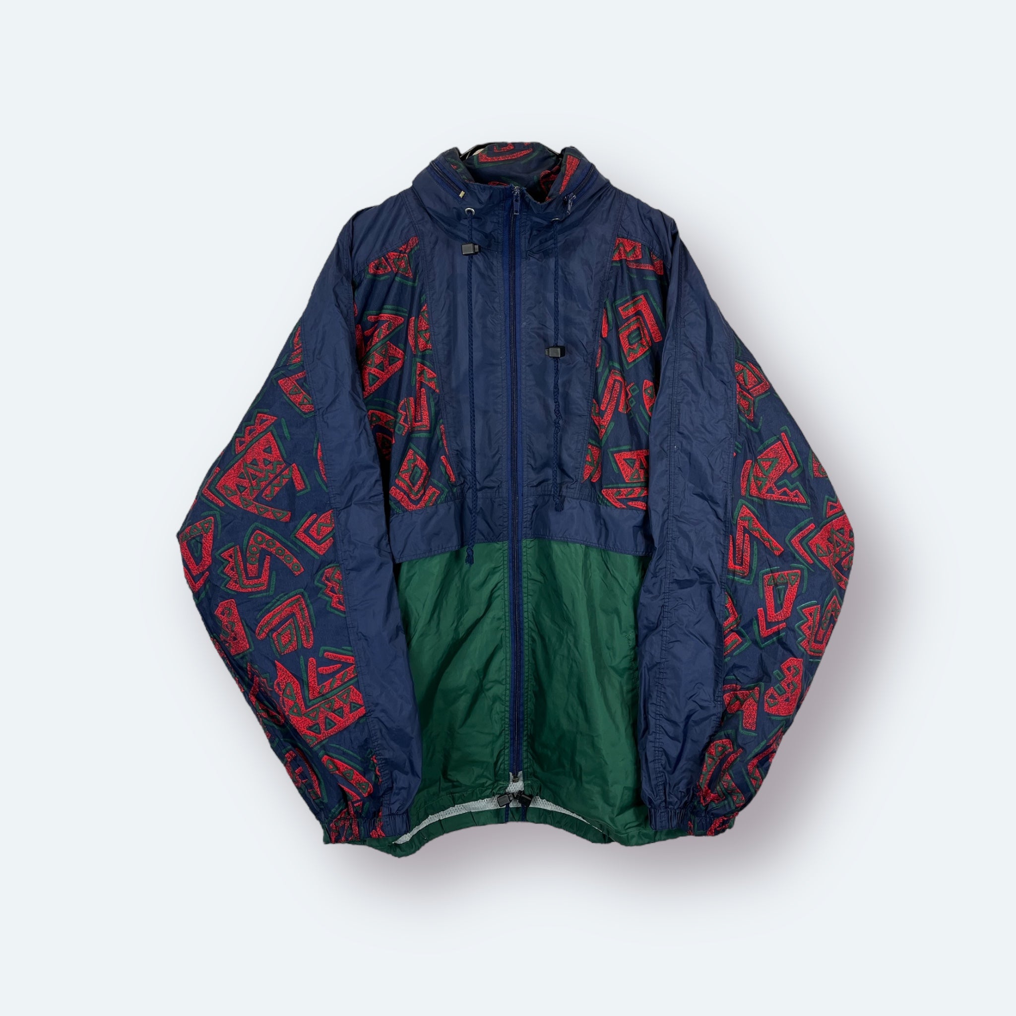 Shamp 90s Vintage Trainingsjacke Blau Grün M - Vinverse