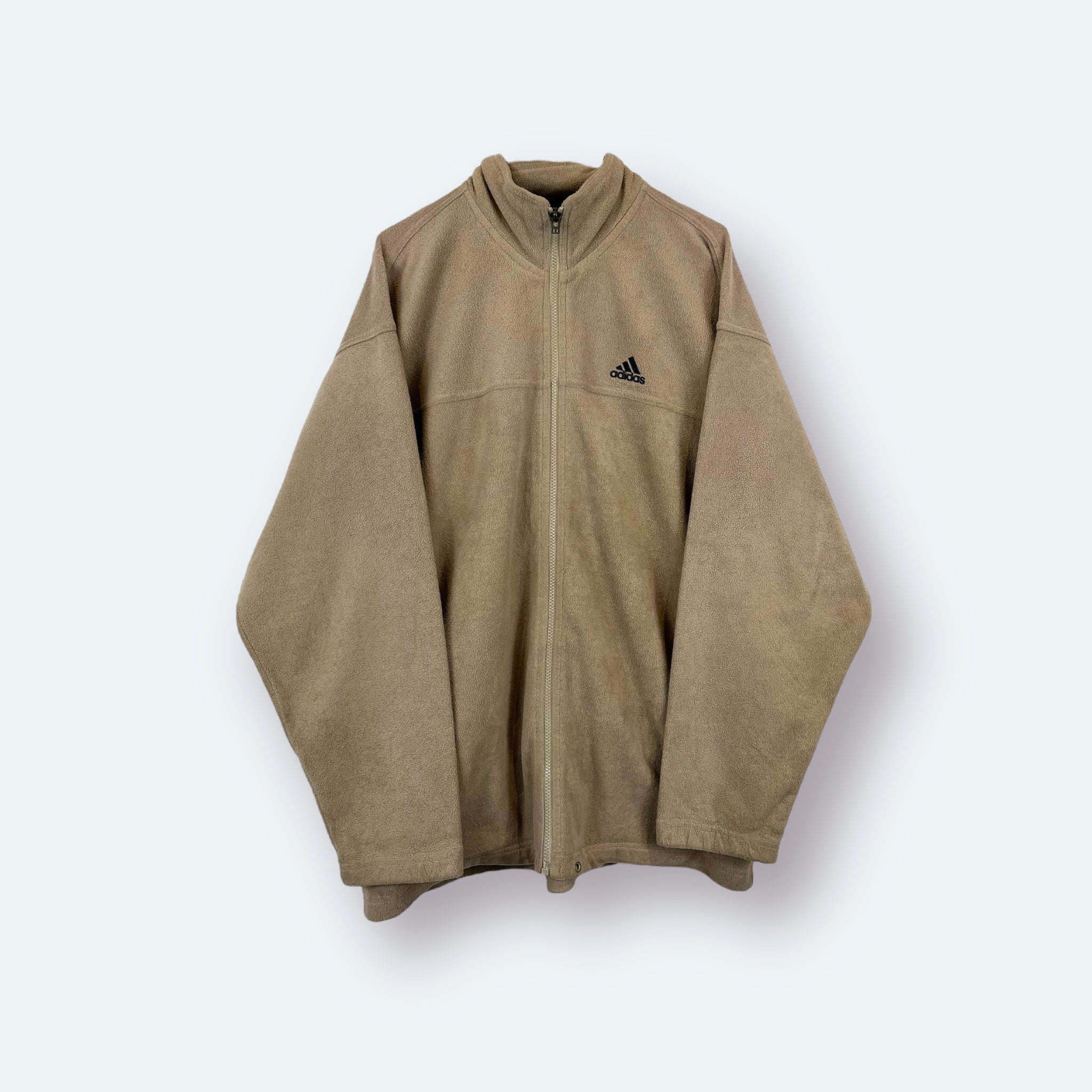 Adidas 90er Vintage Fleece Jacke Beige L - Vinverse