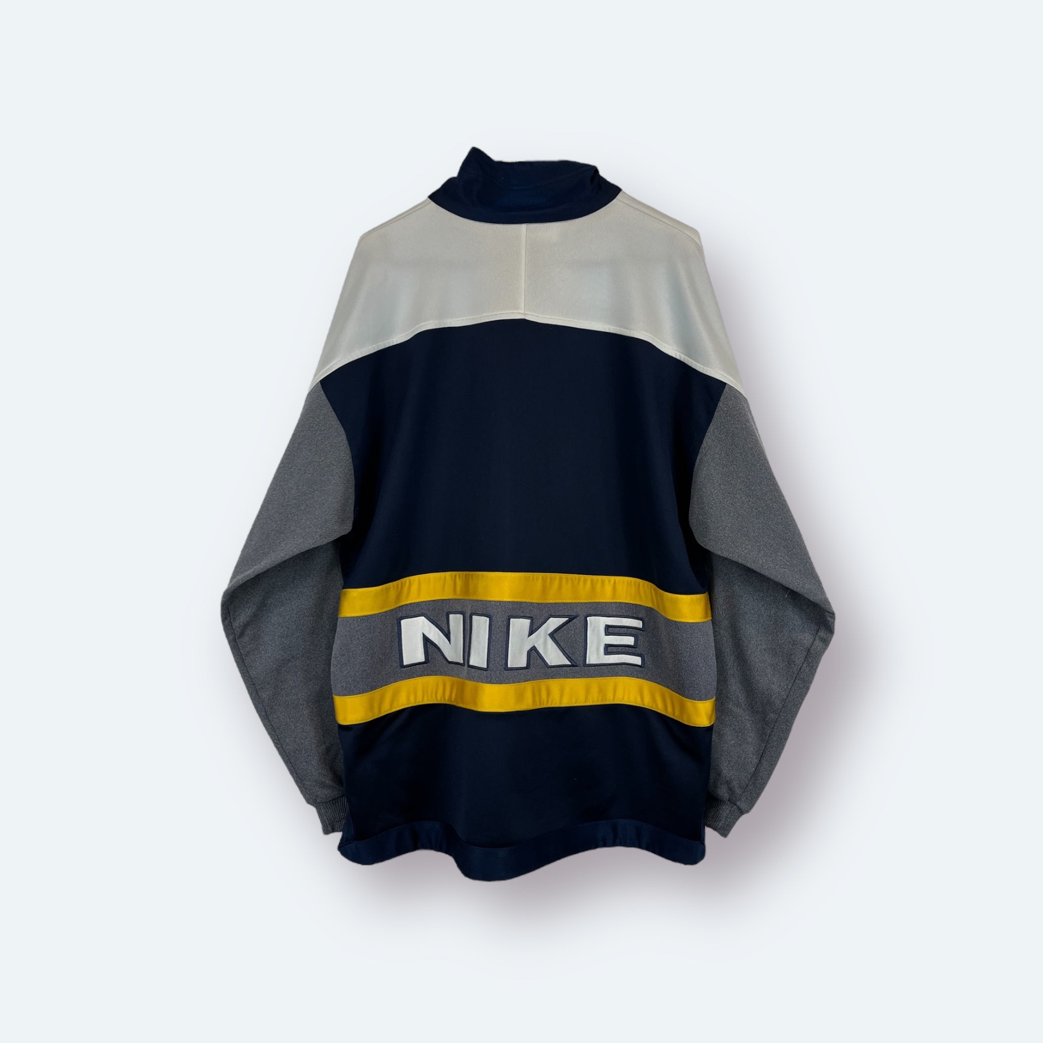 Nike 90er Vintage Trainingsjacke bestickt Blau M - Vinverse