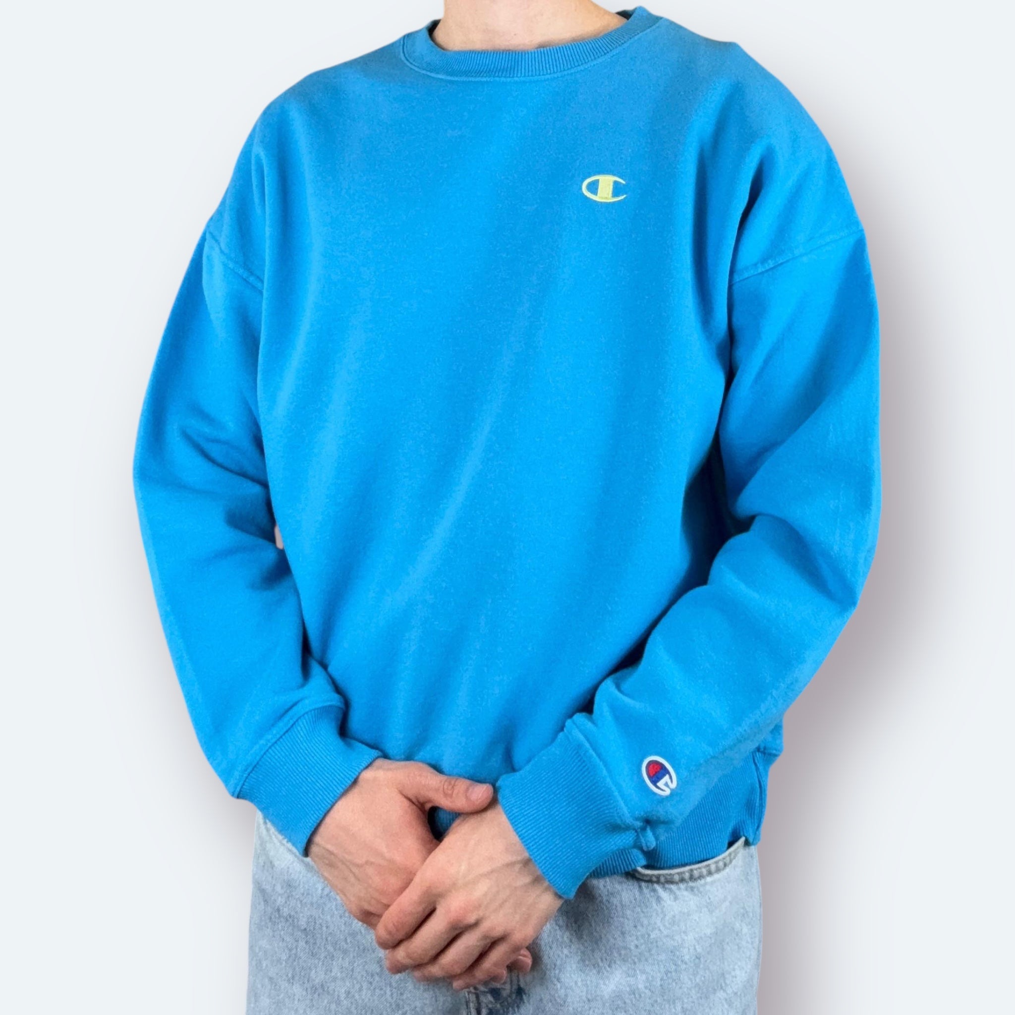 Champion Embroidered Basic Sweater Small Logo M - Vinverse