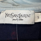 Yves Saint Laurent Vintage Zip Hoodie Marineblau S - Vinverse