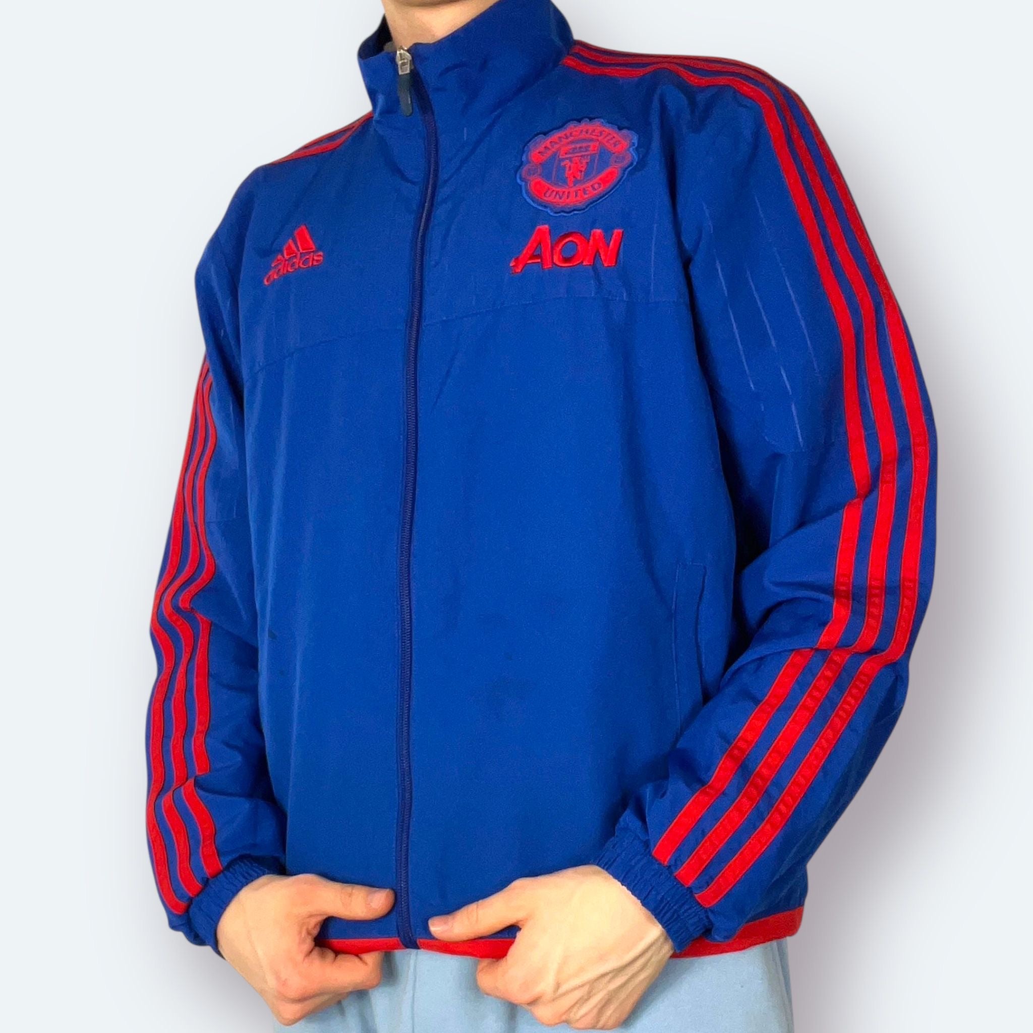 Adidas Manchester United Trainingsjacke 2015 Blau M - Vinverse