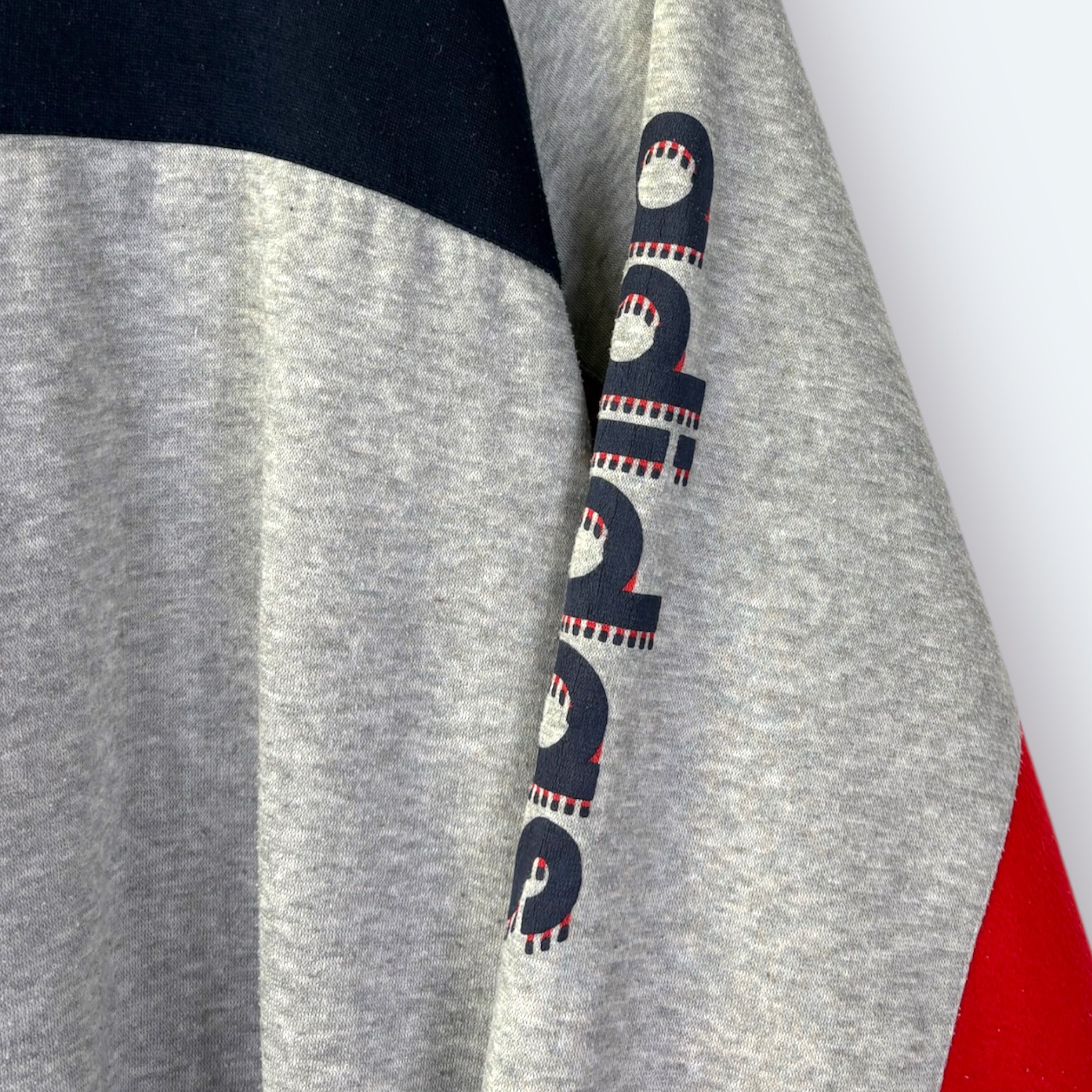 Adidas 80er Vintage Print Sweater Grau L - Vinverse