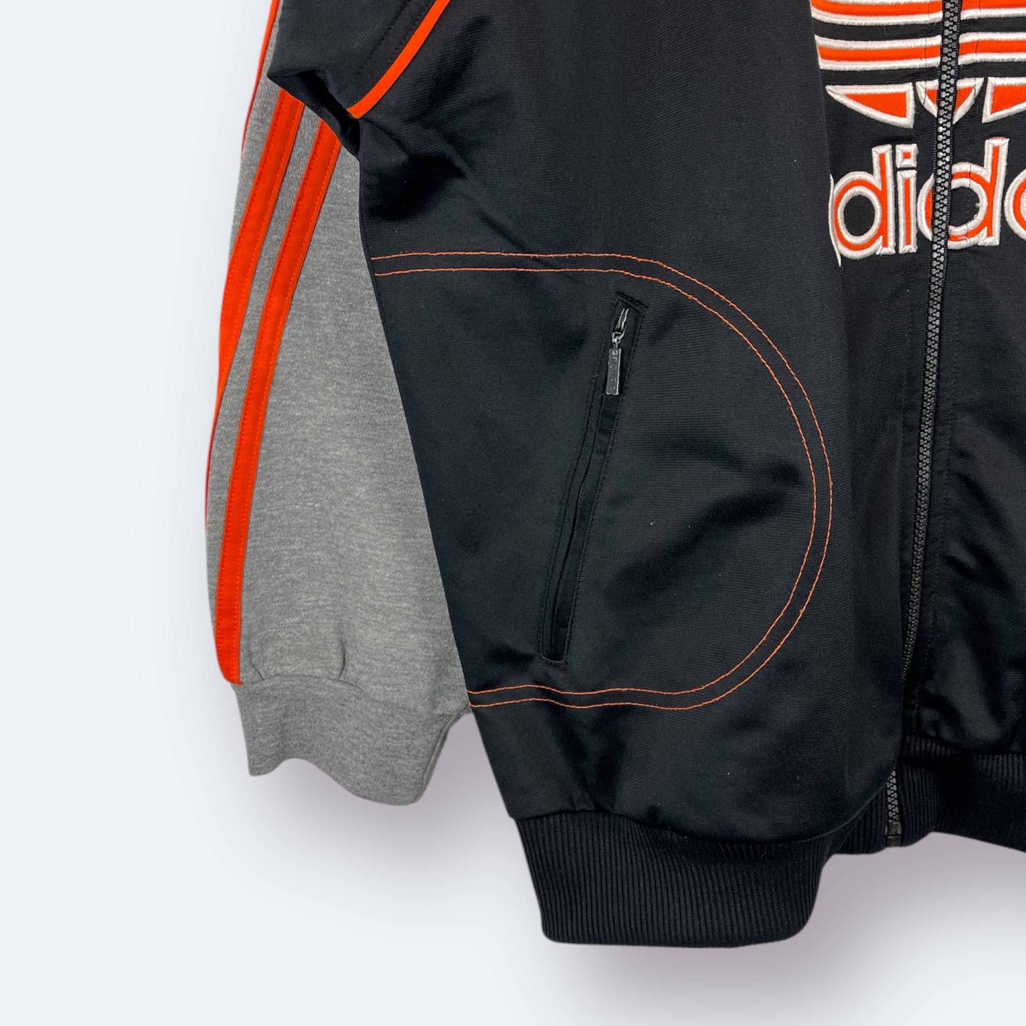 Adidas 80er Trainingsjacke Schwarz Big Logo M - Vinverse
