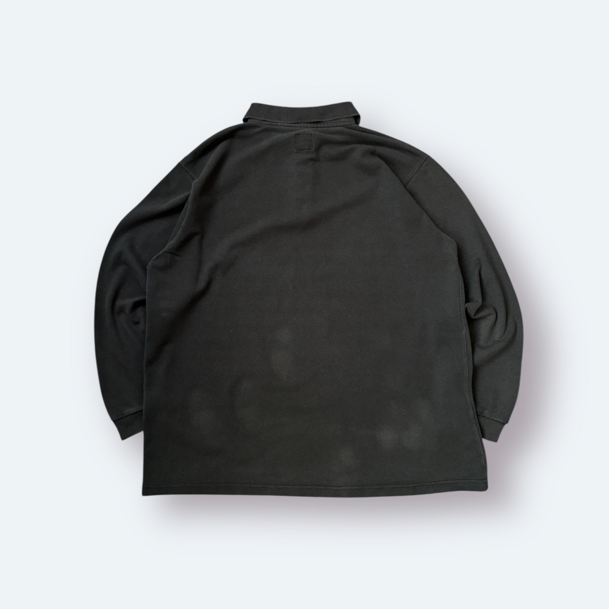 Levi’s 80er Vintage Langarm Polo Schwarz L - Vinverse