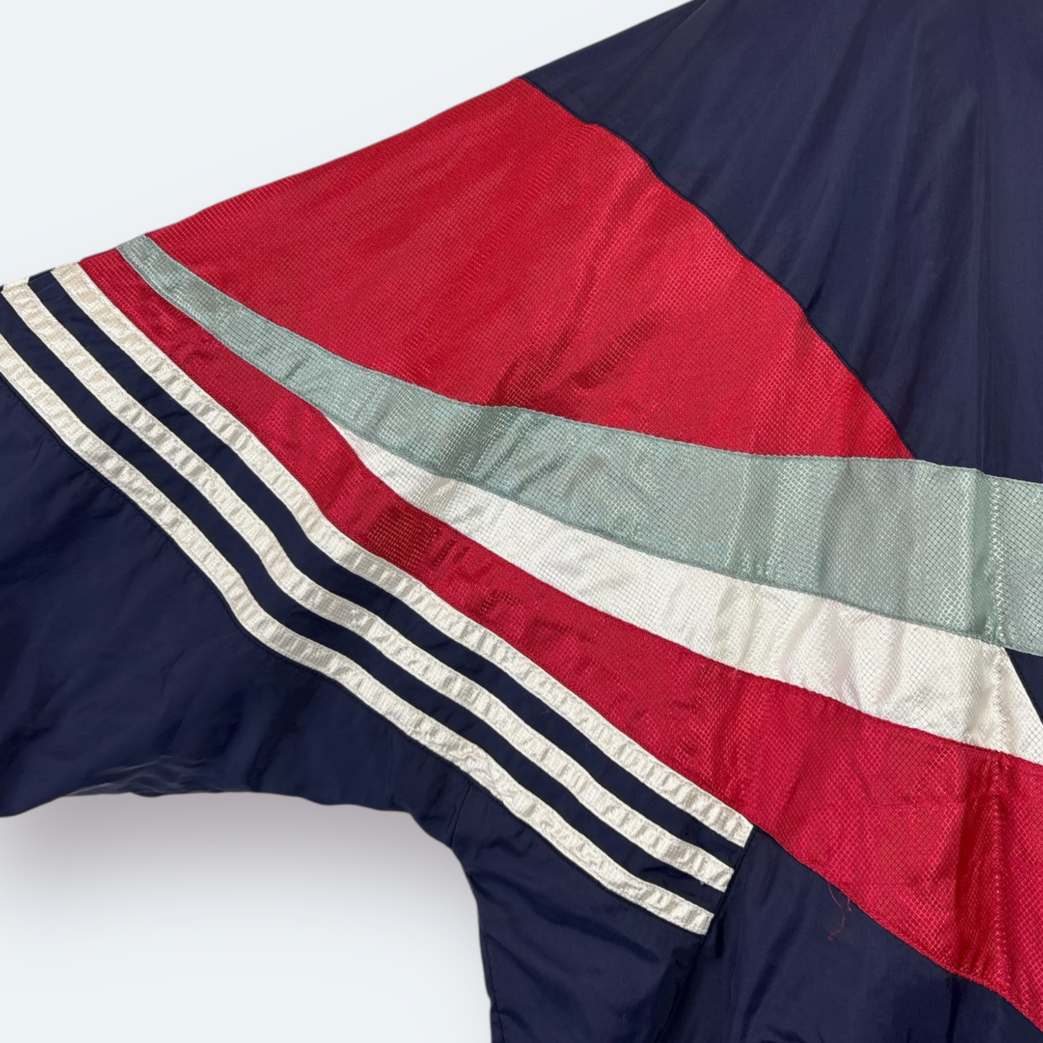 Adidas 90s Vintage Trainingsjacke Marineblau Rot M - Vinverse