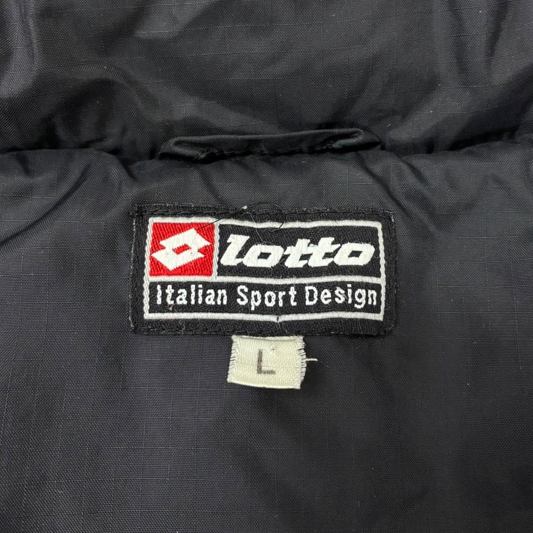 Lotto 2000s Y2K Puffer Jacke Schwarz L - Vinverse