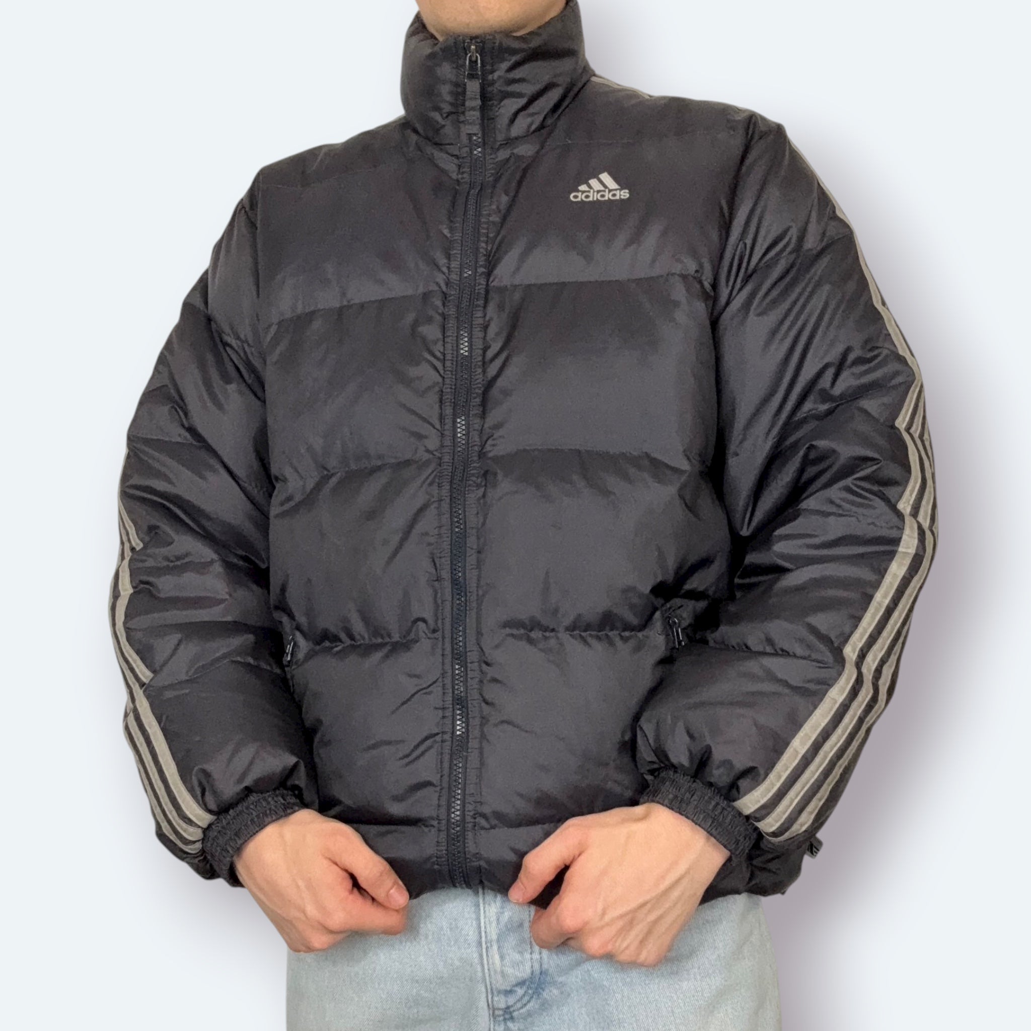 Adidas 2000 Vintage Daunenjacke Schwarz XL - Vinverse