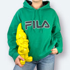 Fila Hoodie Big Logo Grün S - Vinverse