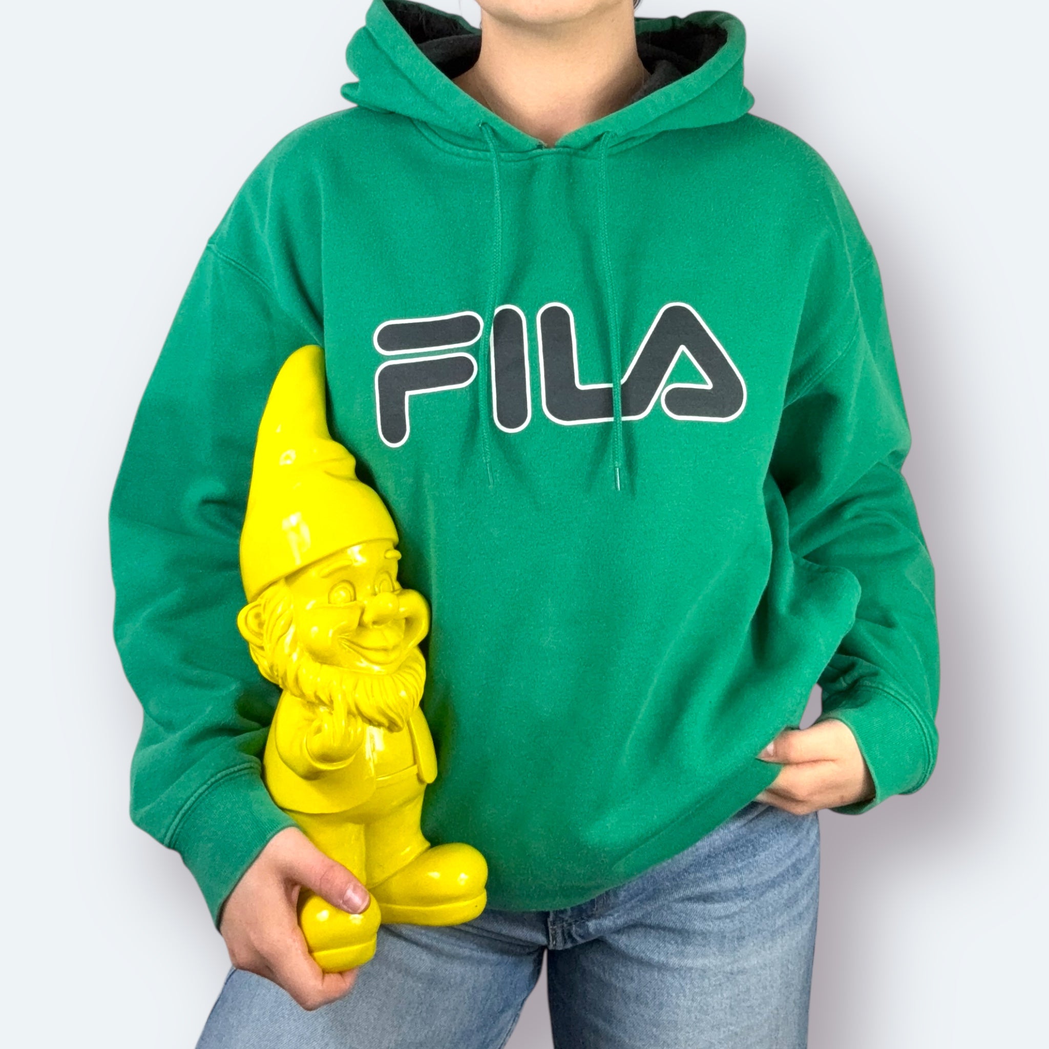 Fila Hoodie Big Logo Grün S - Vinverse