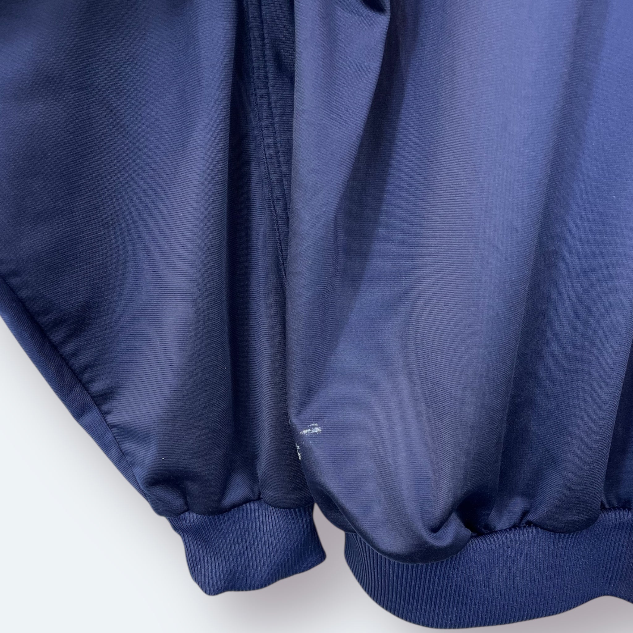 Adidas 90er Vintage Trainingsjacke bestickt Marineblau L - Vinverse