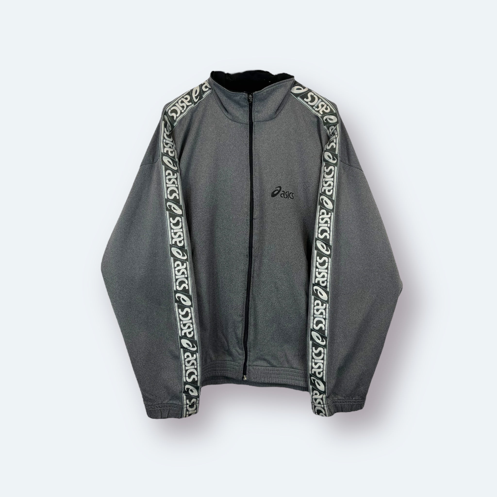 Acics 2000er Trainingsjacke bestickt Grau XL - Vinverse