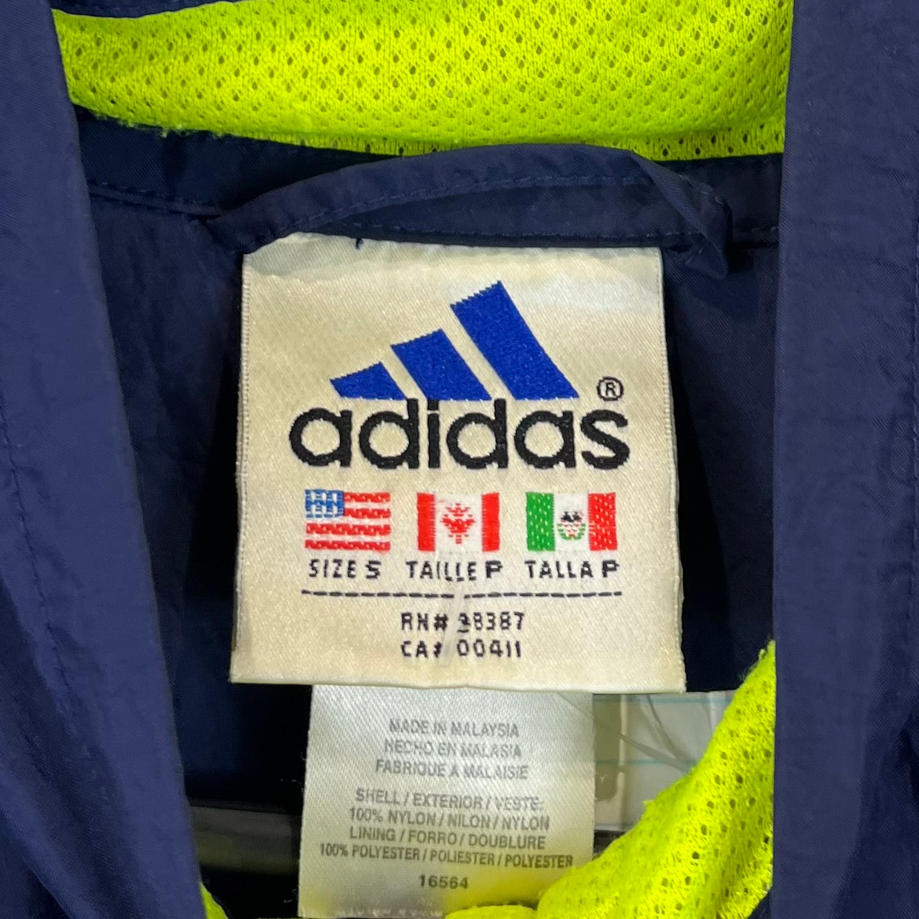 Adidas 90er Vintage Trainingsjacke Blau S - Vinverse