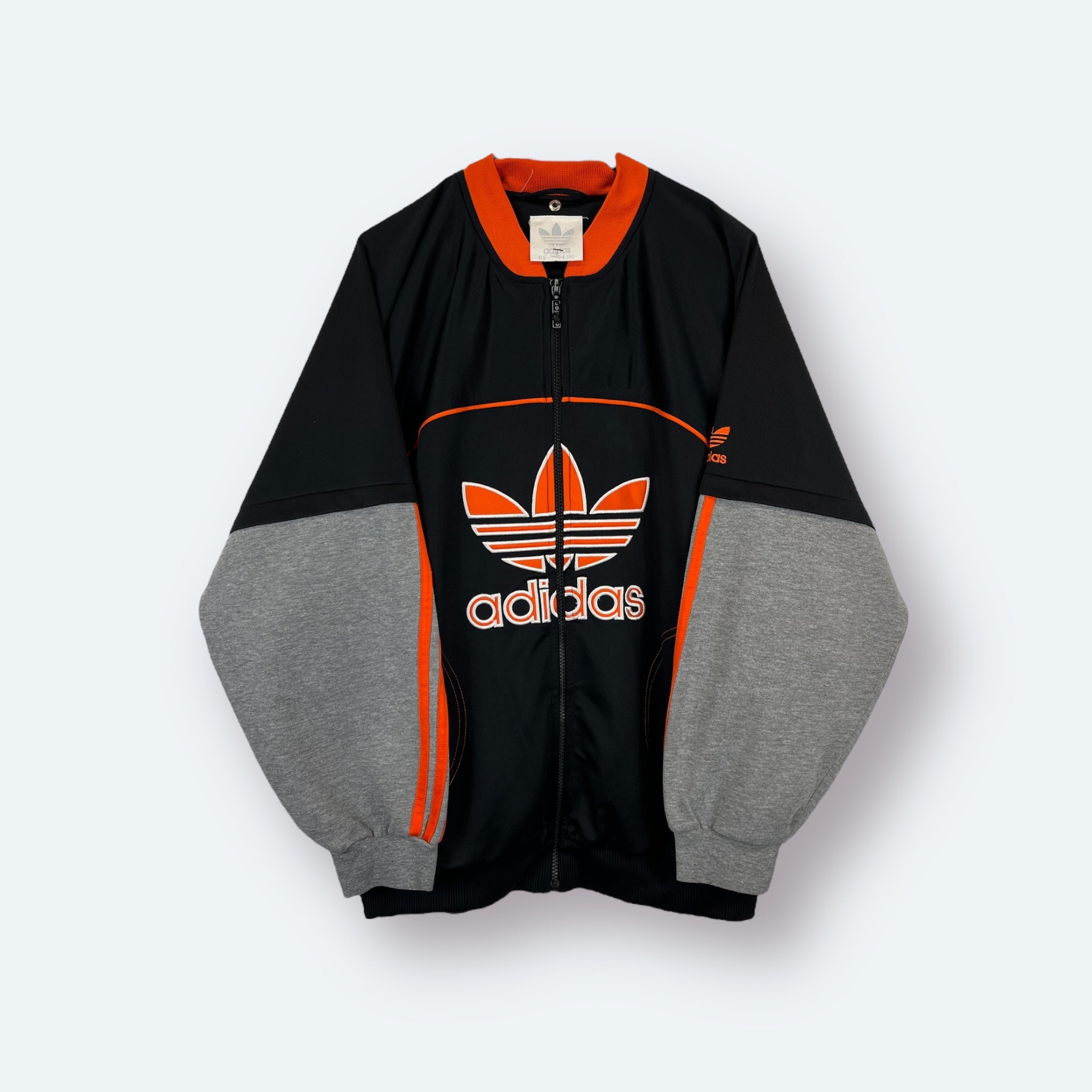 Adidas 80er Trainingsjacke Schwarz Big Logo M - Vinverse
