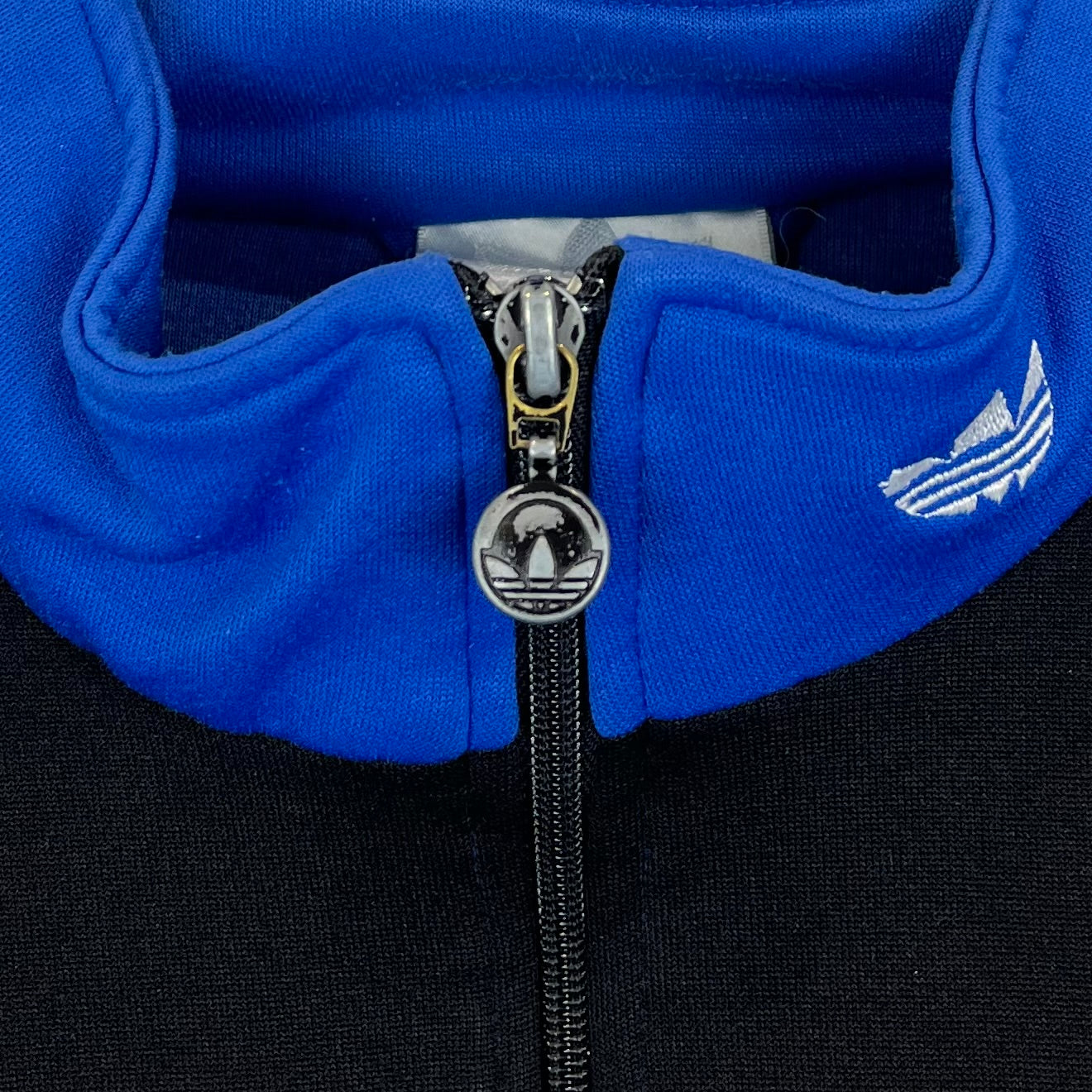 Adidas 80er 80s Vintage Trainingsjacke Blau Schwarz M - Vinverse