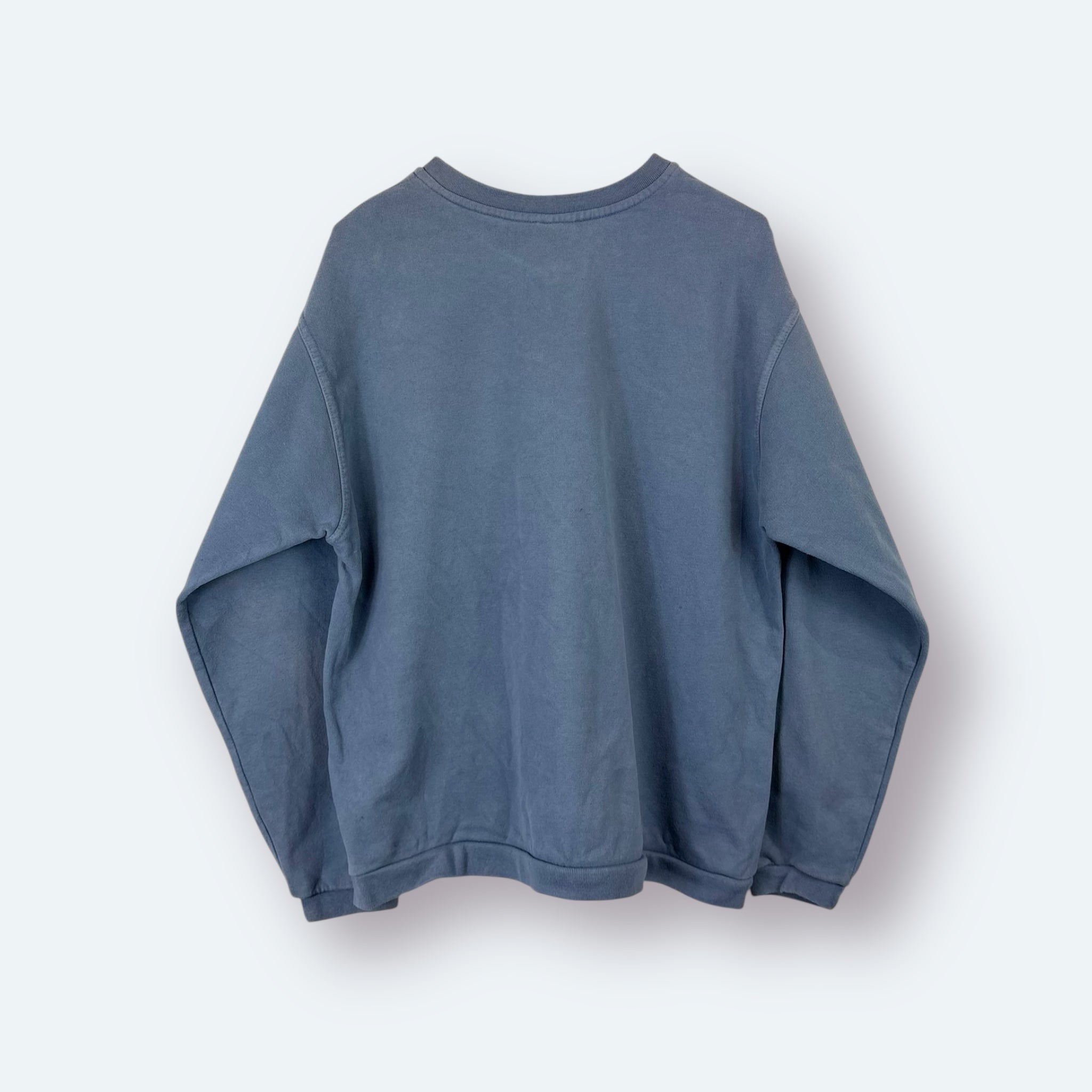 Nike 90s Washed Vintage Sweater Center Swoosh Blau M - Vinverse