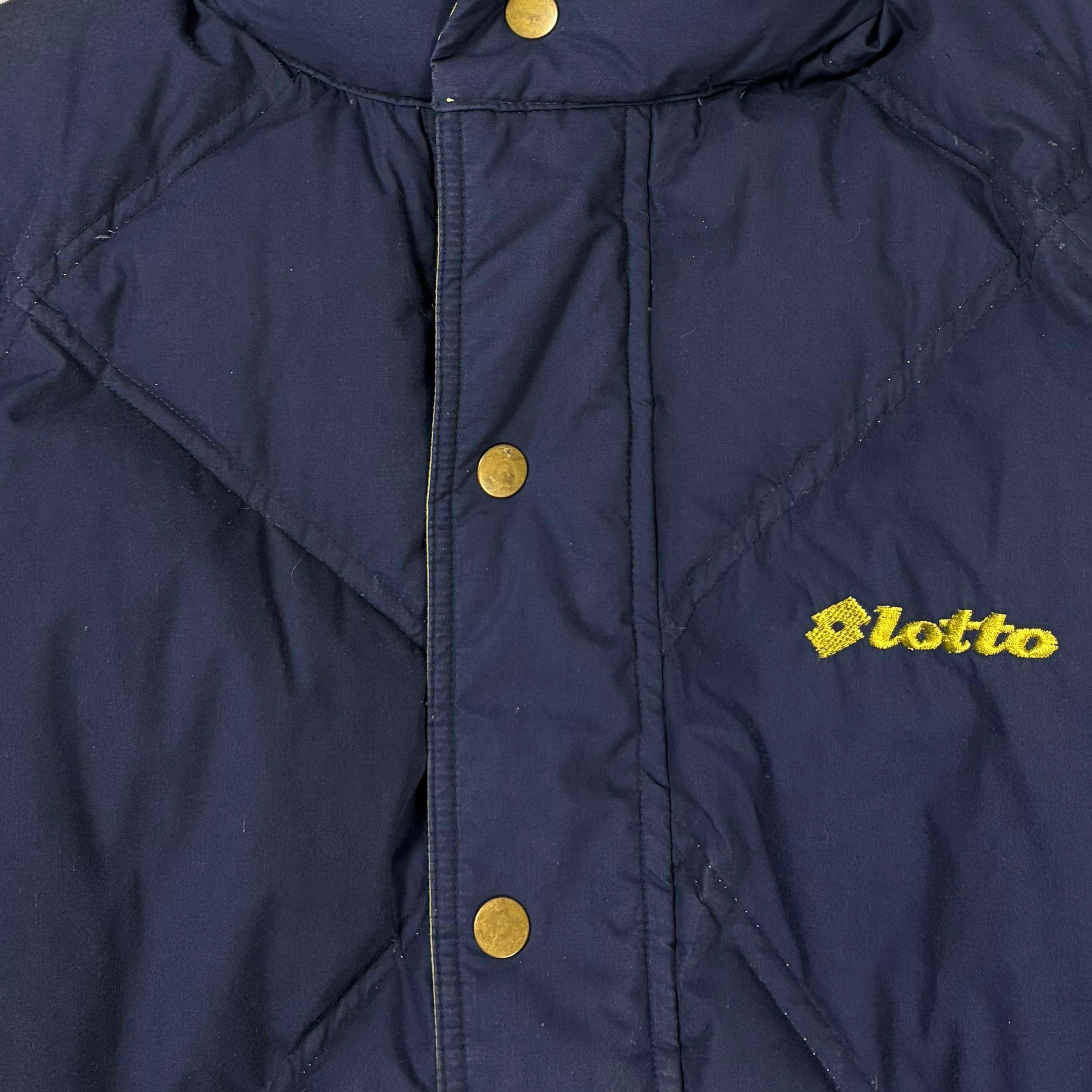 Lotto 90s Vintage Daunen Wendejacke Marineblau L - Vinverse