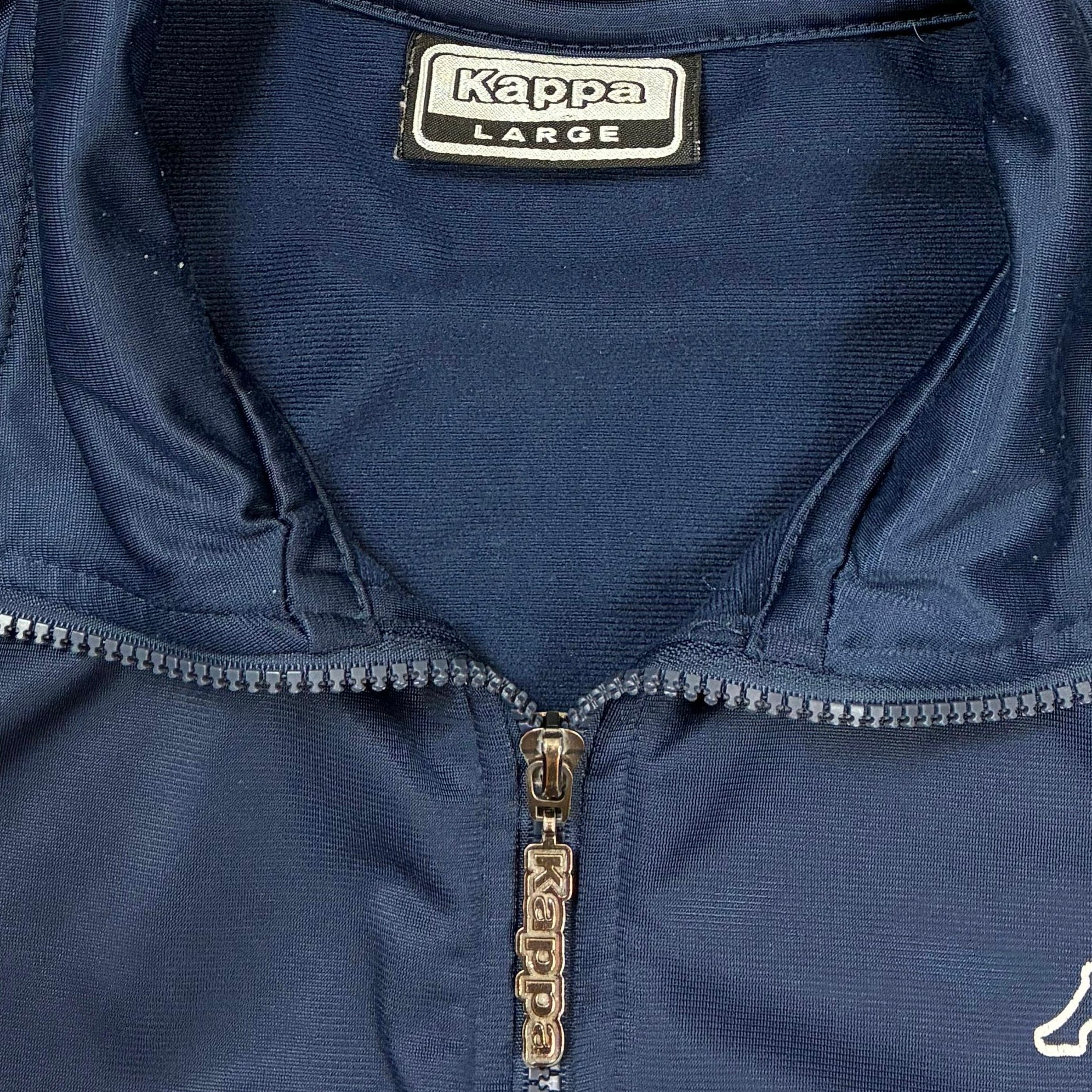 Kappa 2000er Trainingsjacke bestickt Marineblau M - Vinverse