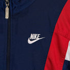 Nike 90s Vintage Trainingsjacke Marineblau Rot L - Vinverse