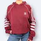 Adidas Trefoil Retro Hoodie Rot S - Vinverse