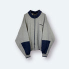 Adidas 90s Vintage Sweatjacke Grau Marineblau M - Vinverse