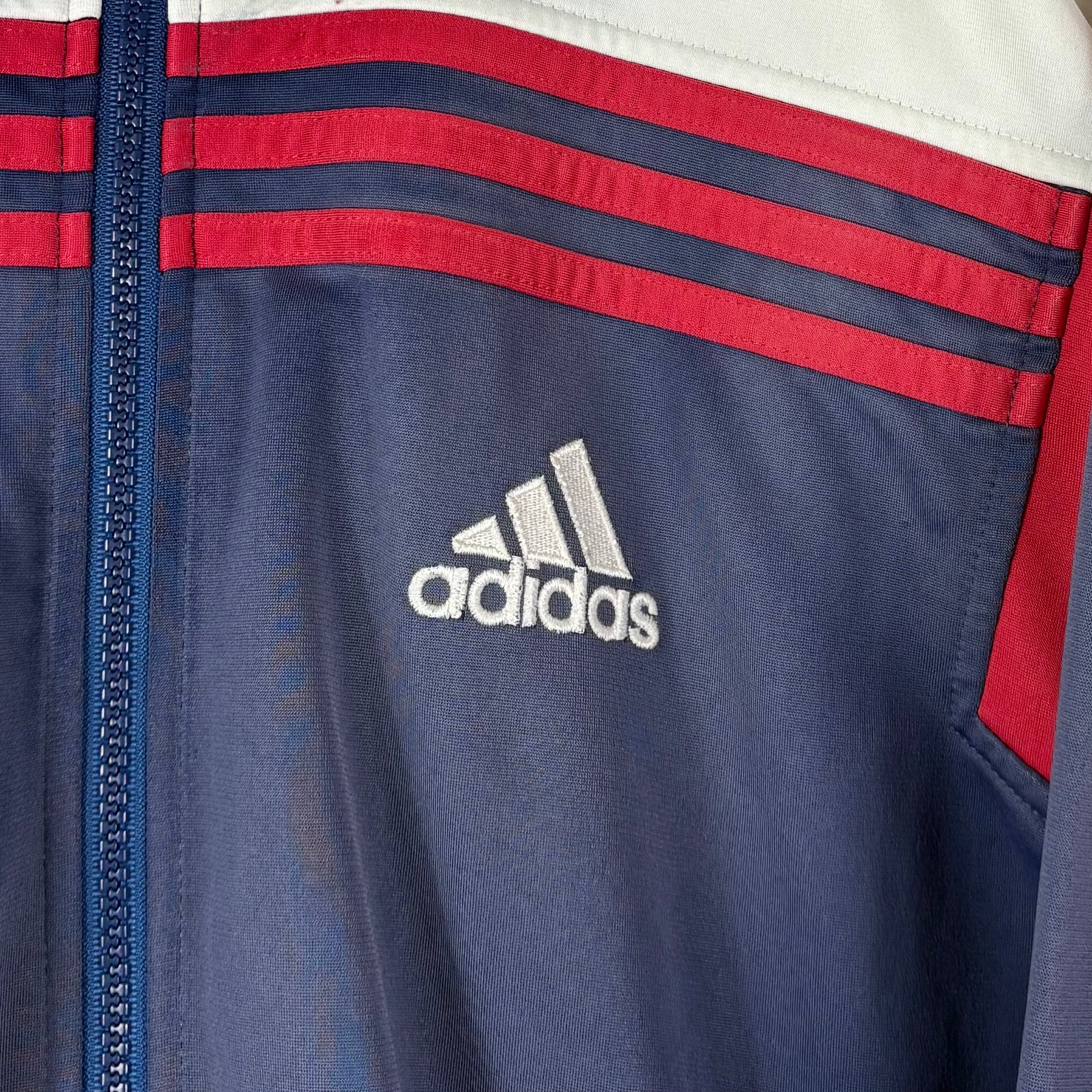 Adidas 90s Vintage Trainingsjacke Marineblau L - Vinverse