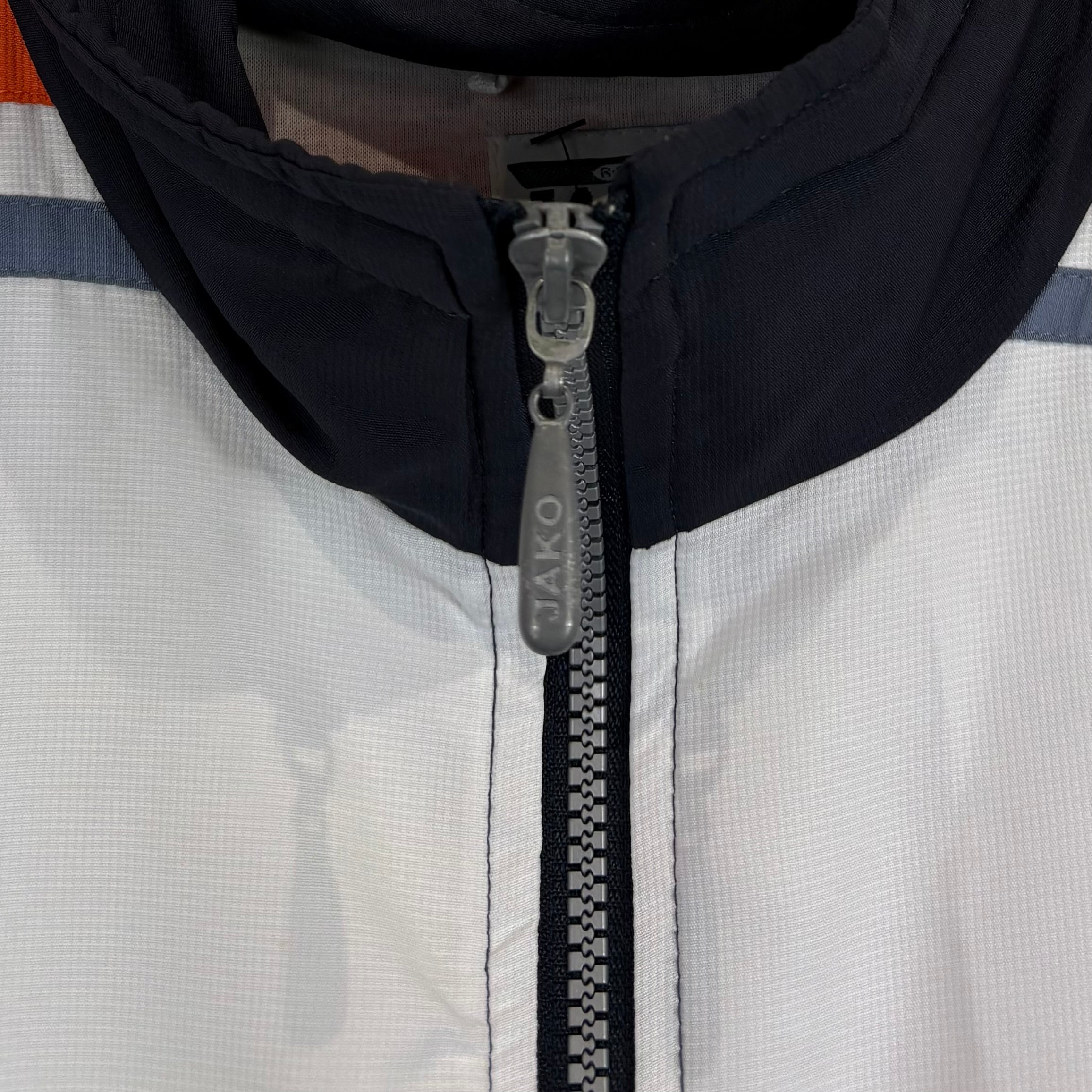 Jako 90s Vintage Trainingsjacke Weiß Orange Marineblau XL - Vinverse