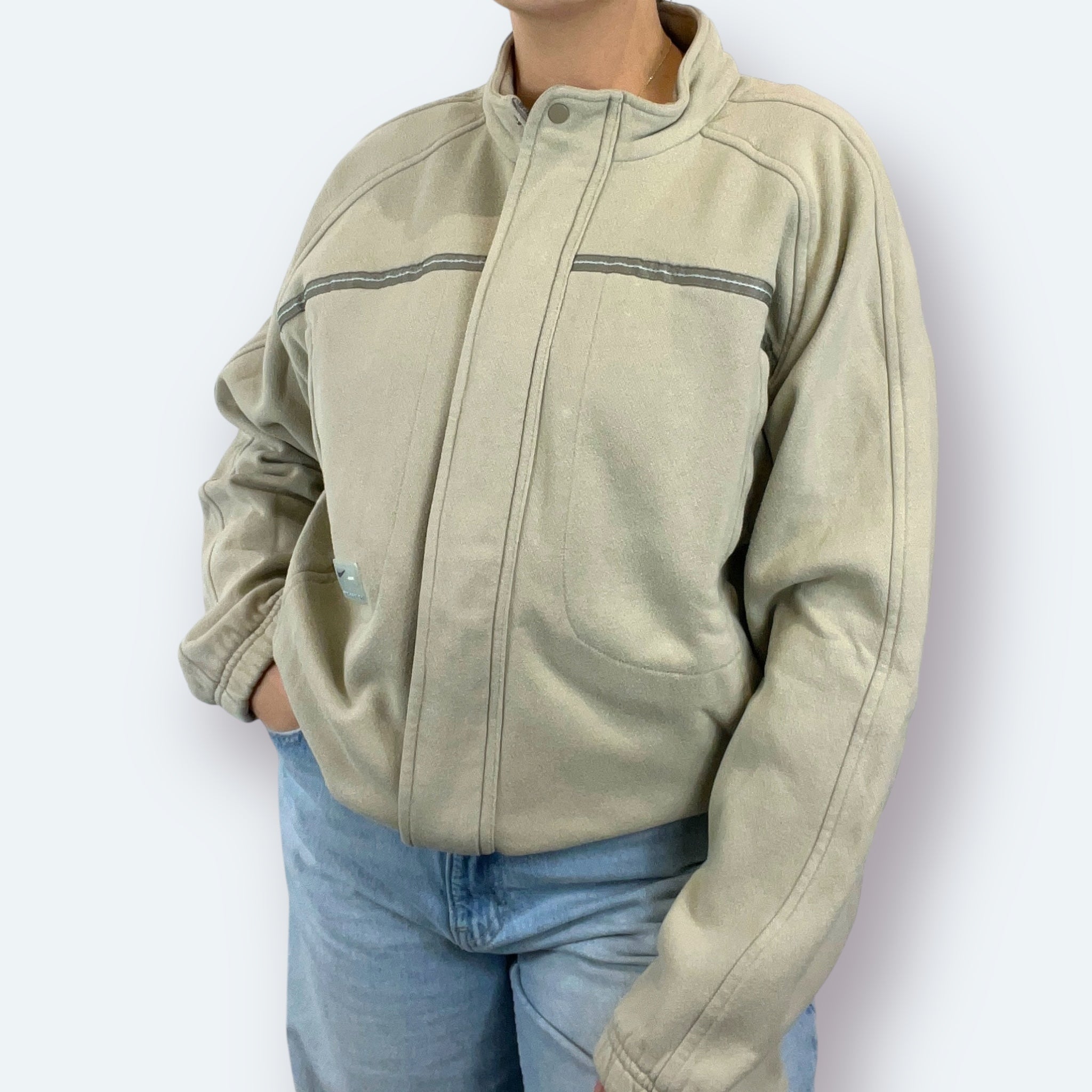 Nike 2000s Sweatjacke Beige M - Vinverse