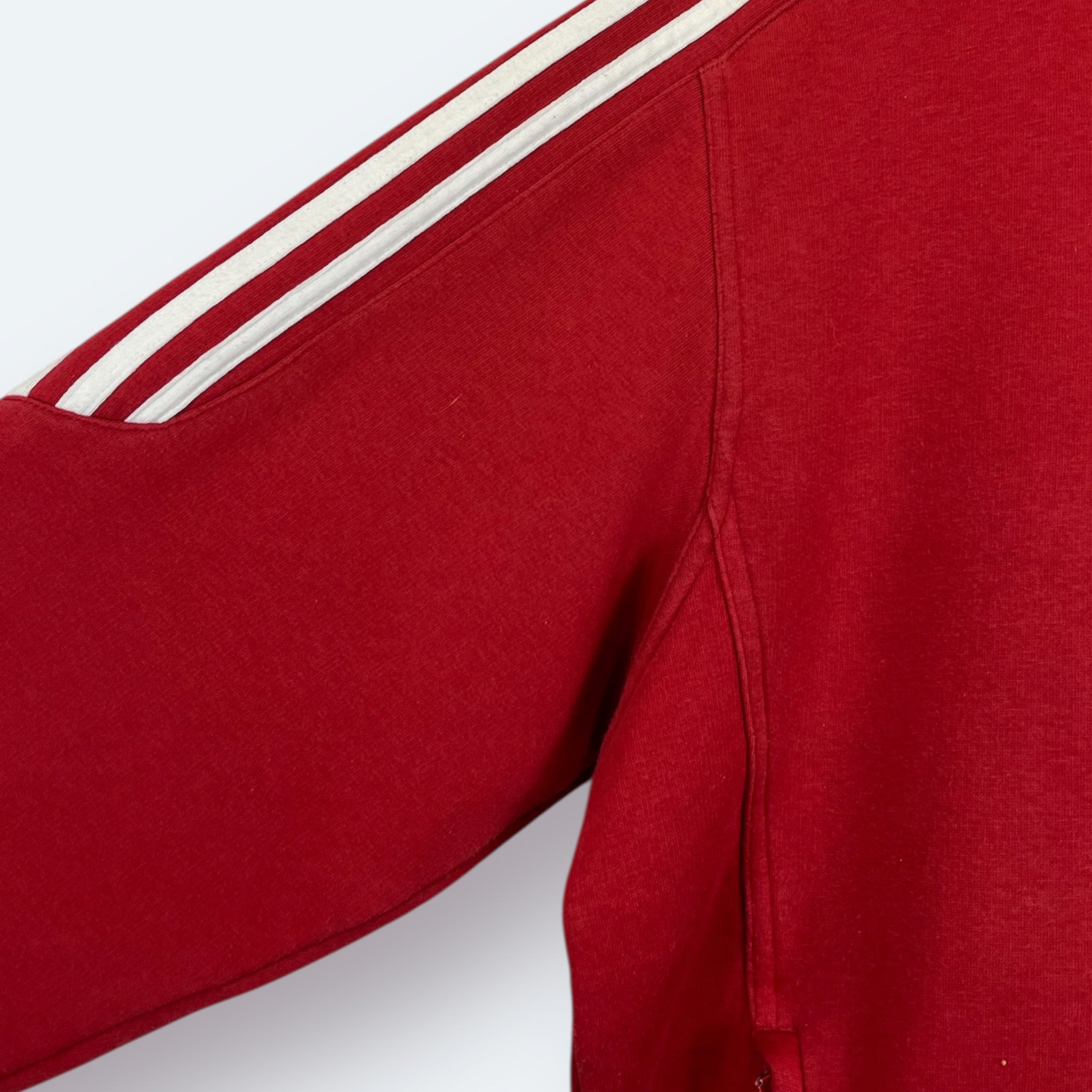 Adidas Hoodie 2002 bestickt Rot L - Vinverse