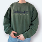 Timberland 90s Big Logo Sweater Grün L - Vinverse